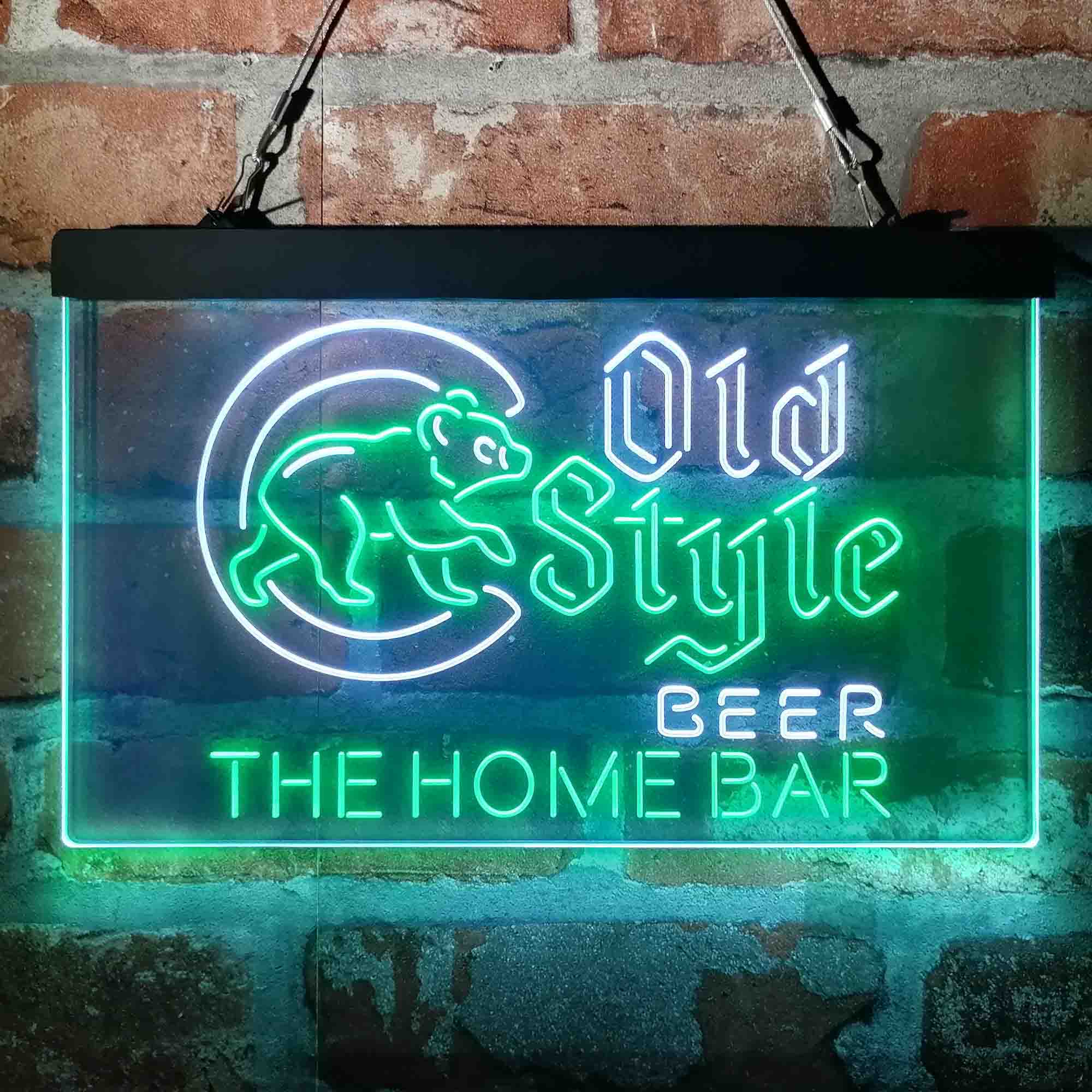 Custom Name Cubs Old Style Home Bar Neon LED Sign