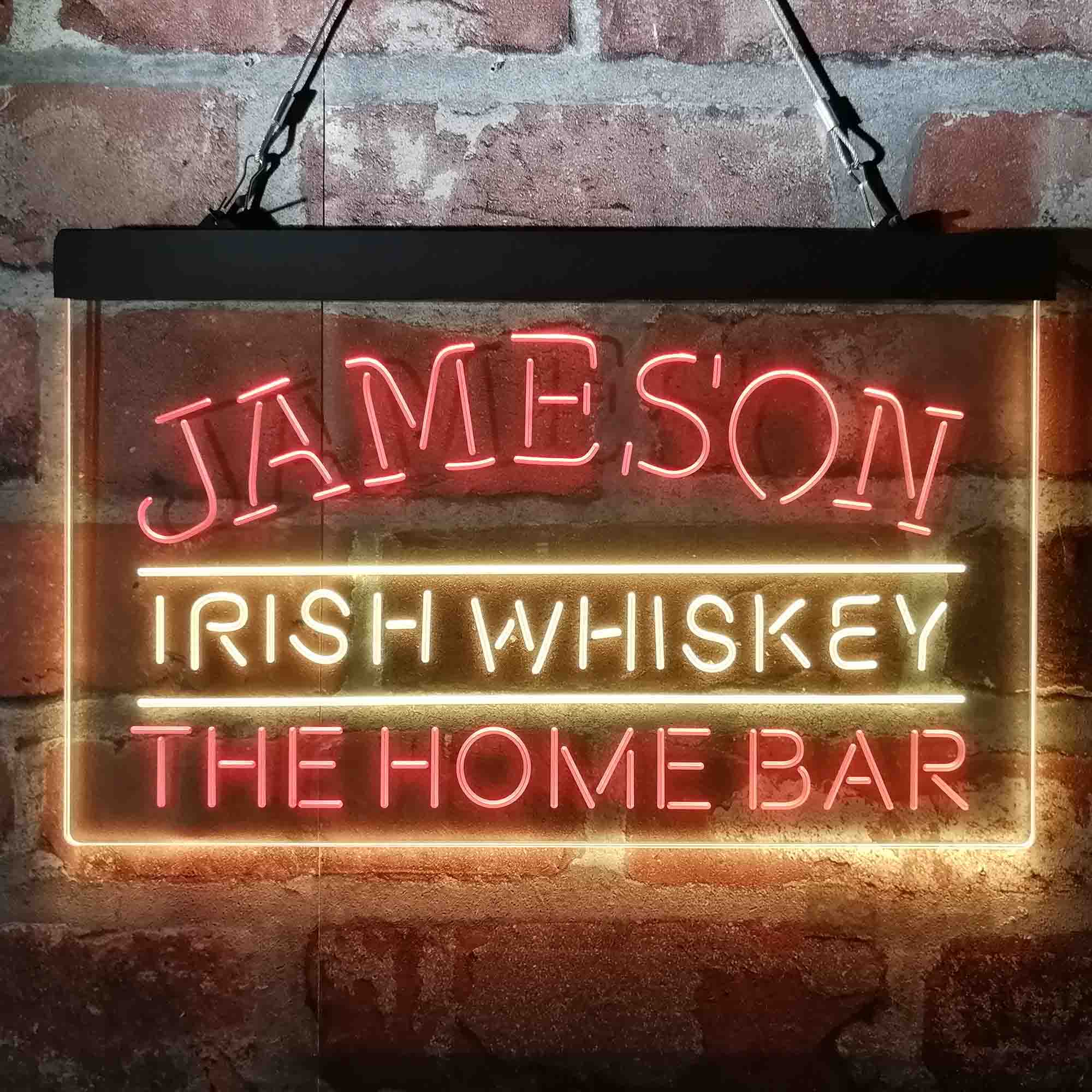 Custom Name Jamesons Irish Home Bar Neon LED Sign