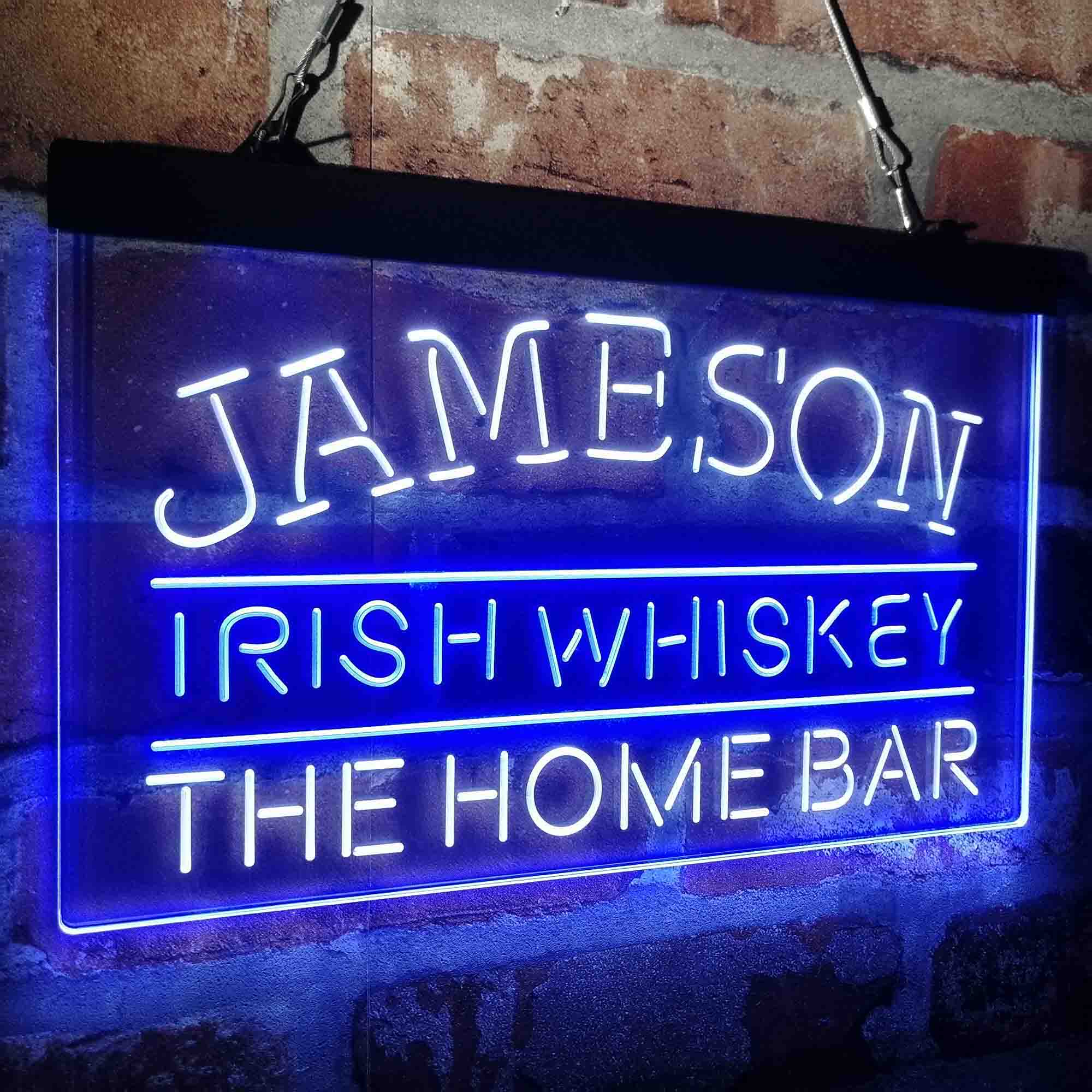 Custom Name Jamesons Irish Home Bar Neon LED Sign