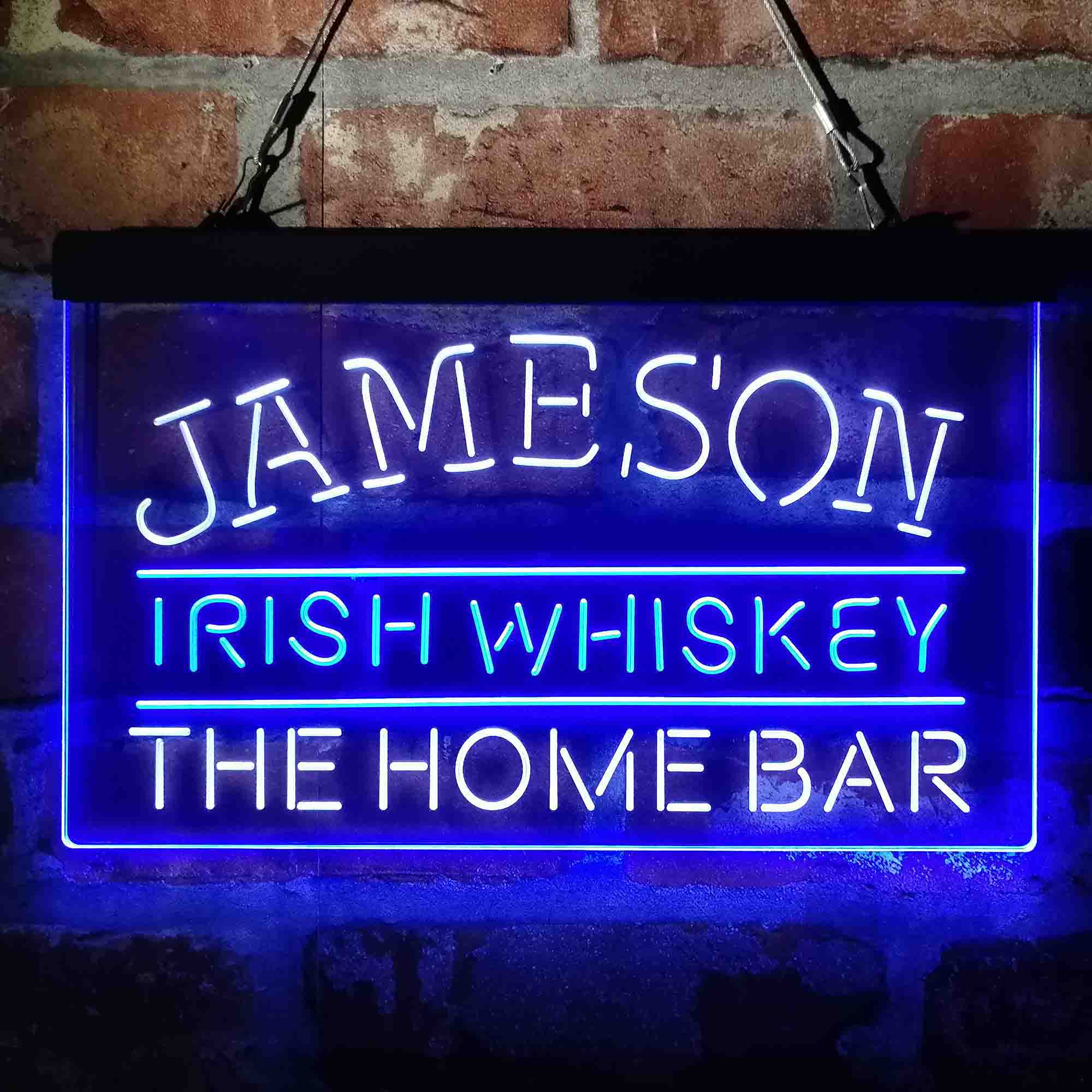 Custom Name Jamesons Irish Home Bar Neon LED Sign