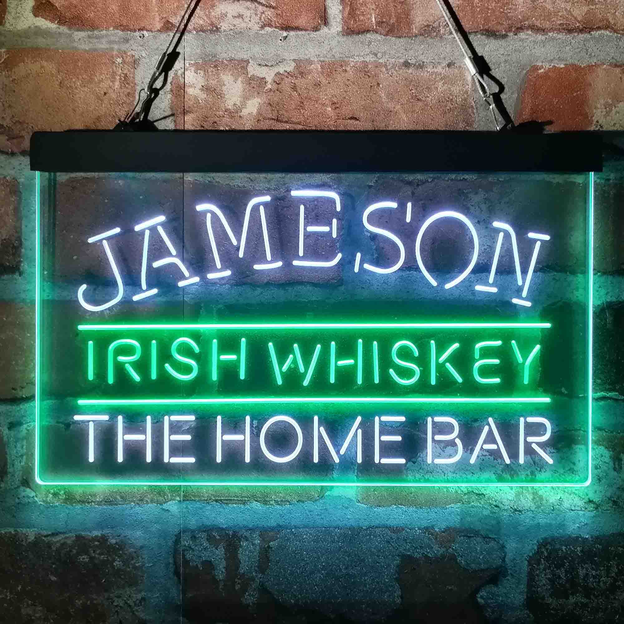 Custom Name Jamesons Irish Home Bar Neon LED Sign