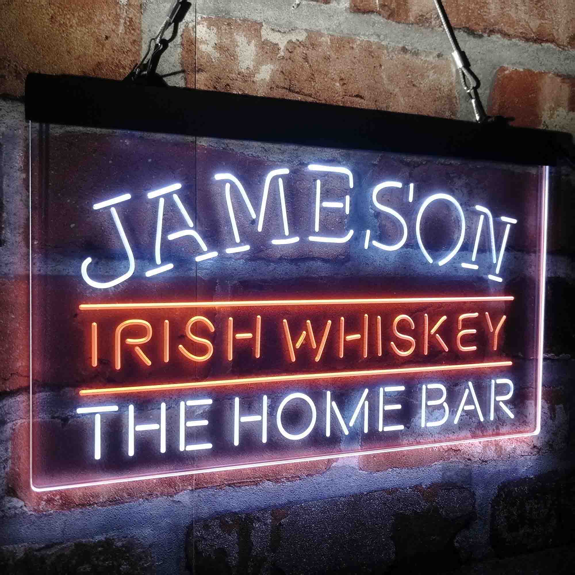 Custom Name Jamesons Irish Home Bar Neon LED Sign