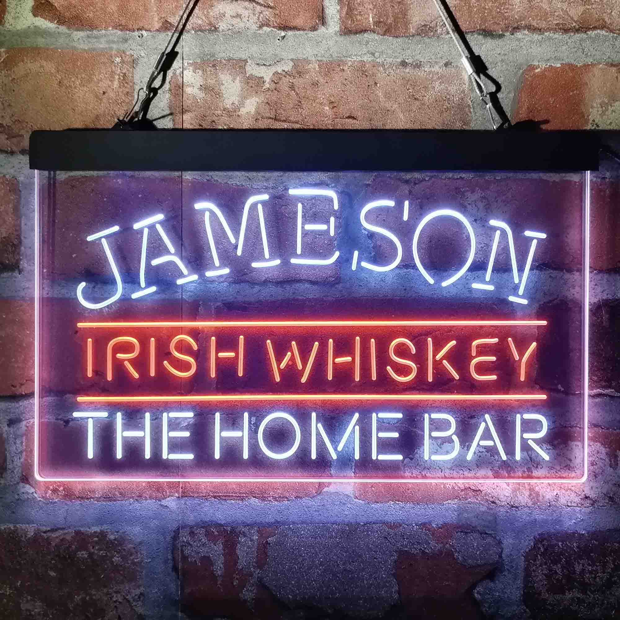 Custom Name Jamesons Irish Home Bar Neon LED Sign