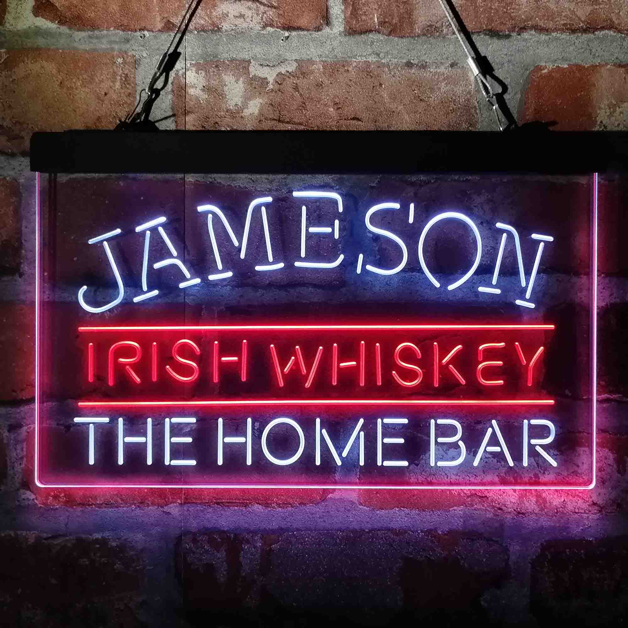 Custom Name Jamesons Irish Home Bar Neon LED Sign