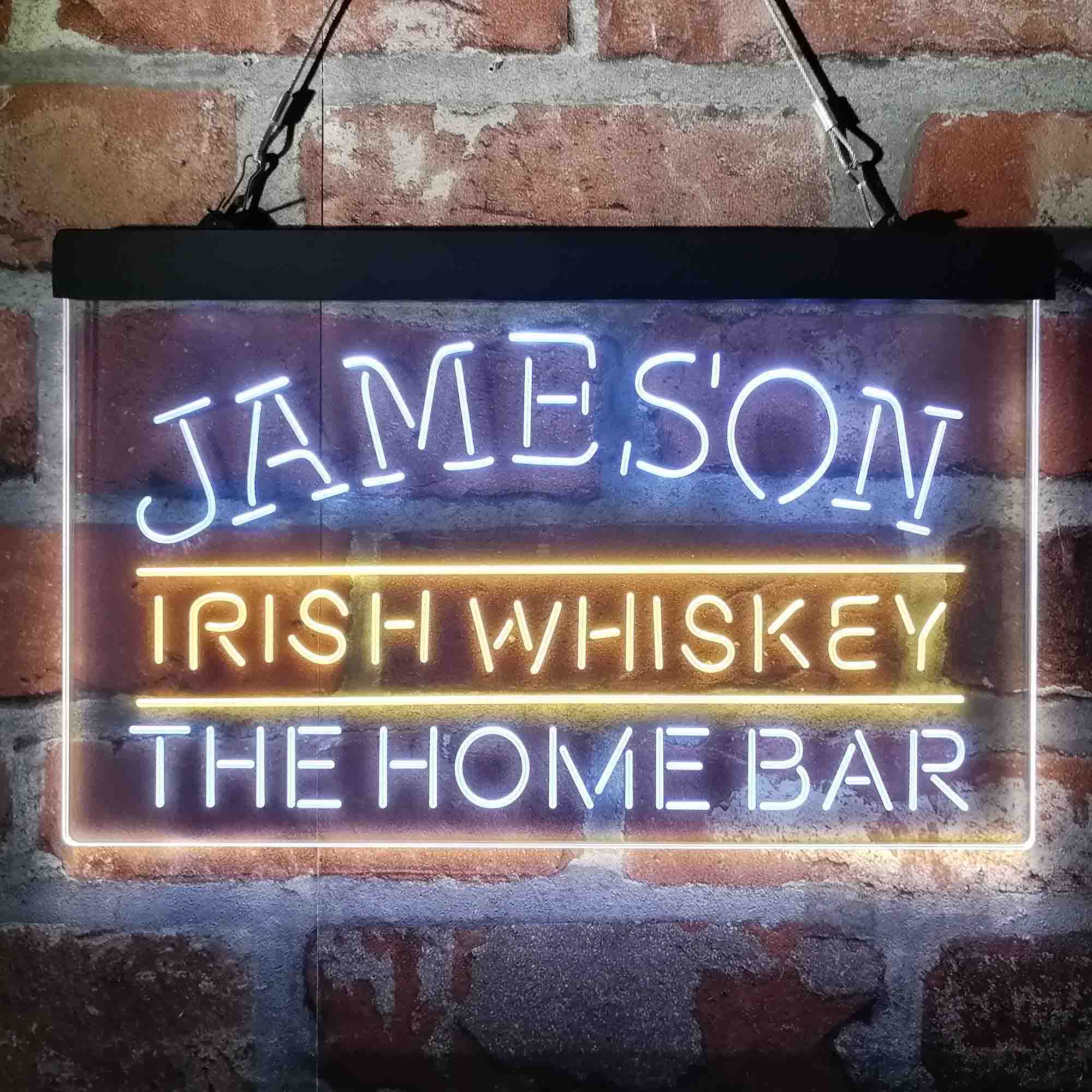 Custom Name Jamesons Irish Home Bar Neon LED Sign