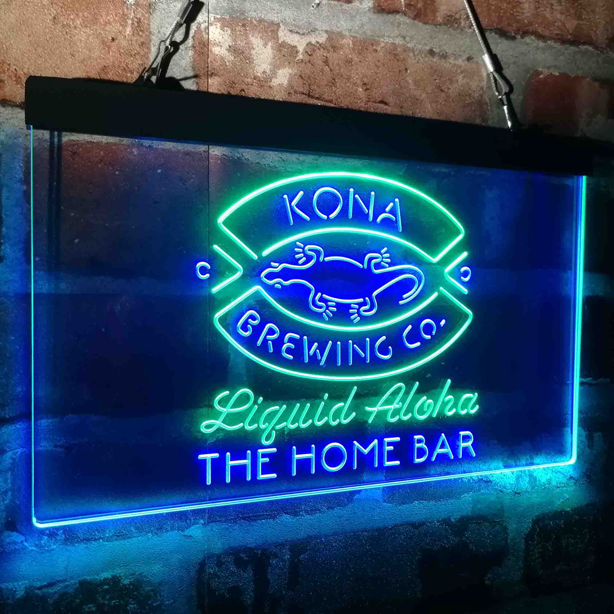 Custom Name Kona Brewing Company Home Bar Neon LED Sign
