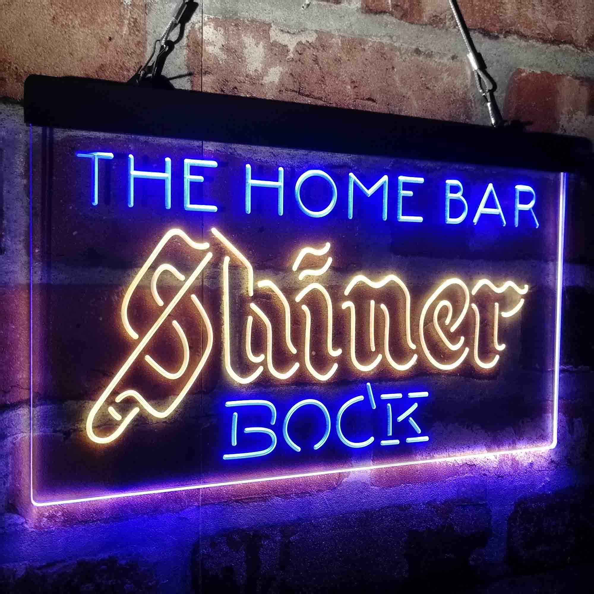 Custom Name Shiner Bock Home Bar Neon LED Sign