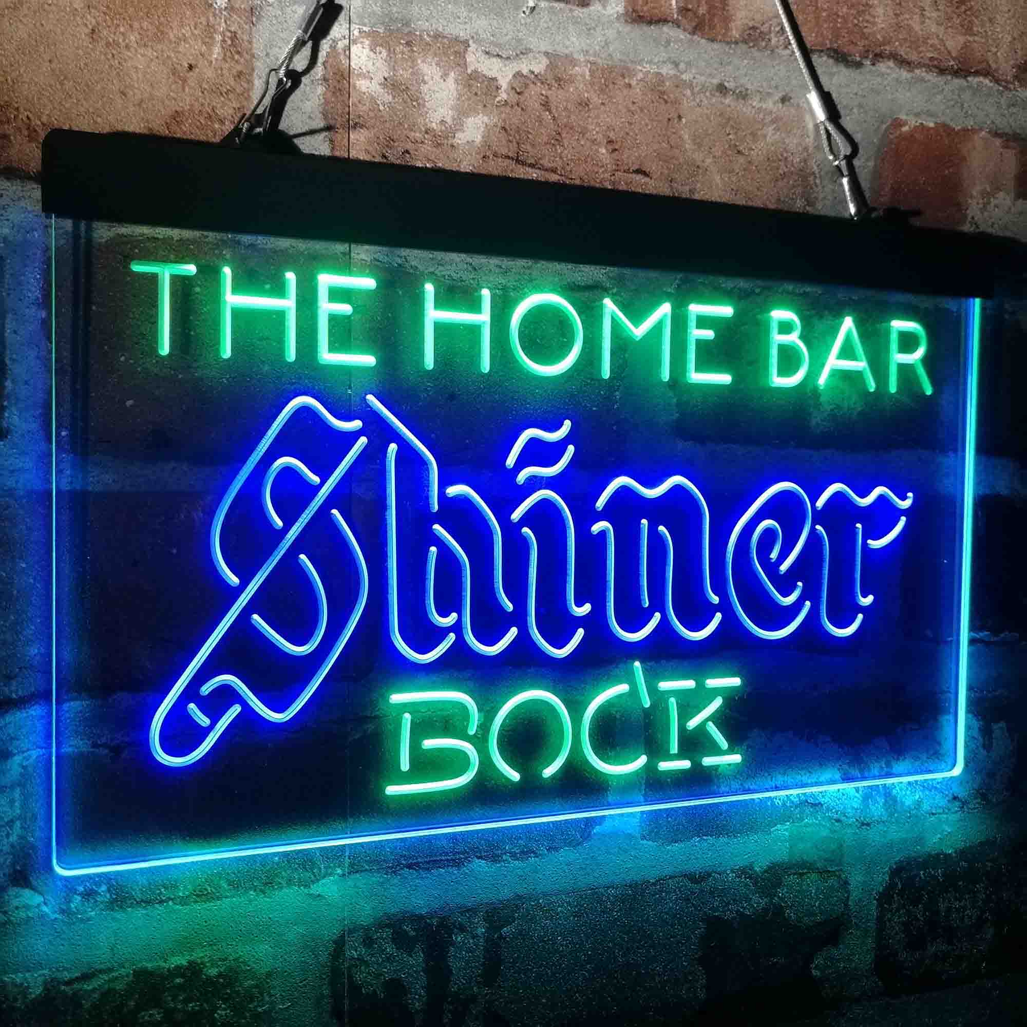 Custom Name Shiner Bock Home Bar Neon LED Sign