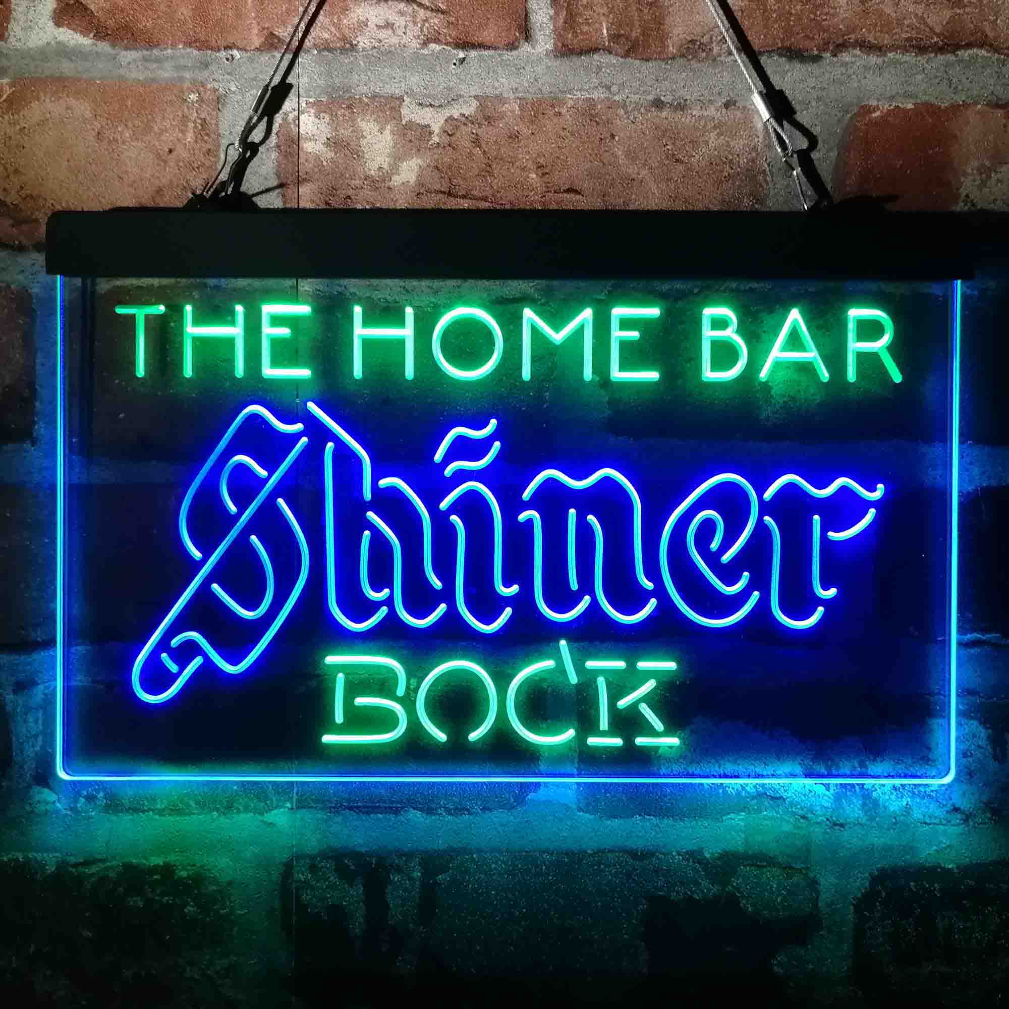 Custom Name Shiner Bock Home Bar Neon LED Sign