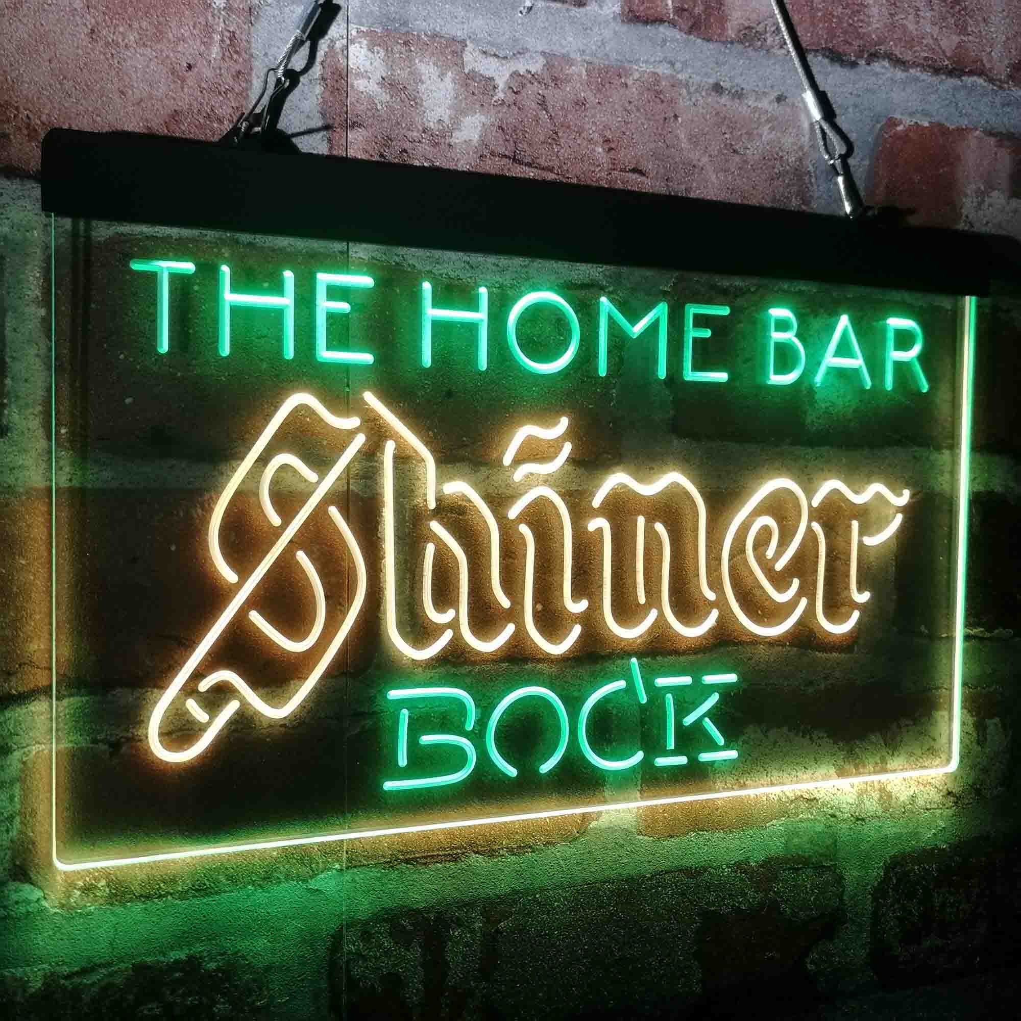 Custom Name Shiner Bock Home Bar Neon LED Sign