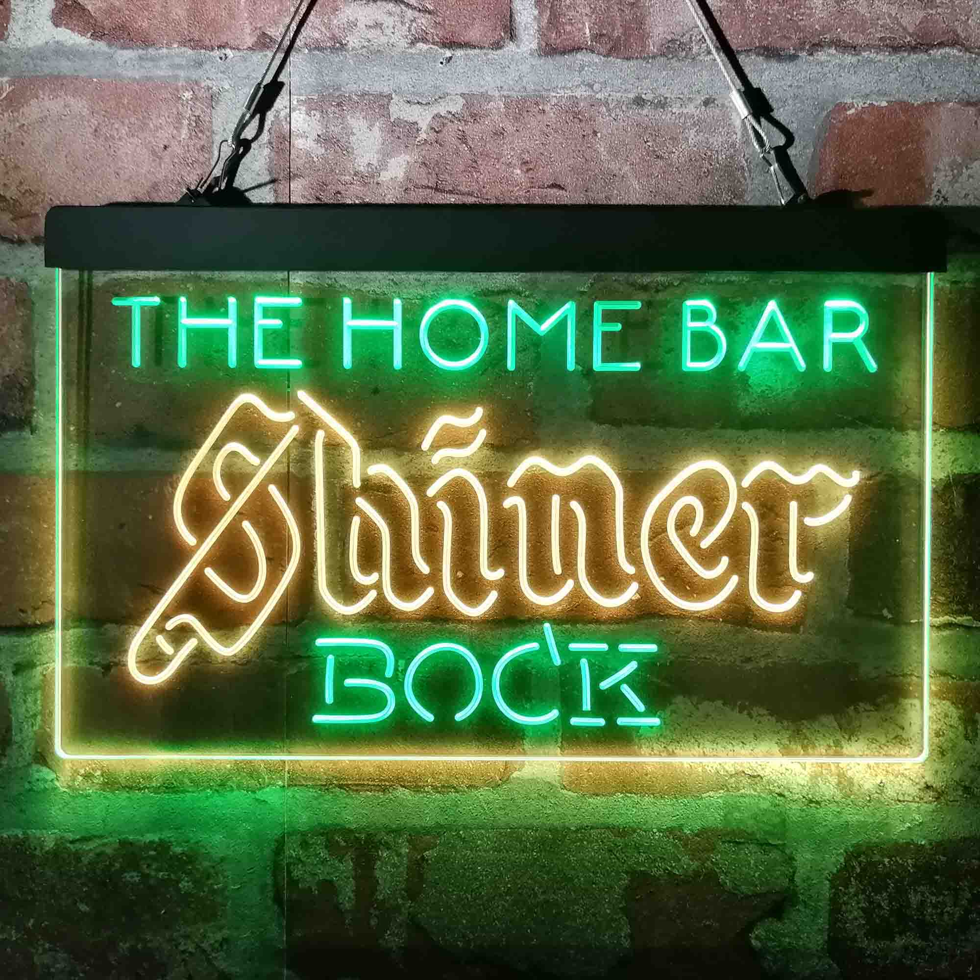 Custom Name Shiner Bock Home Bar Neon LED Sign