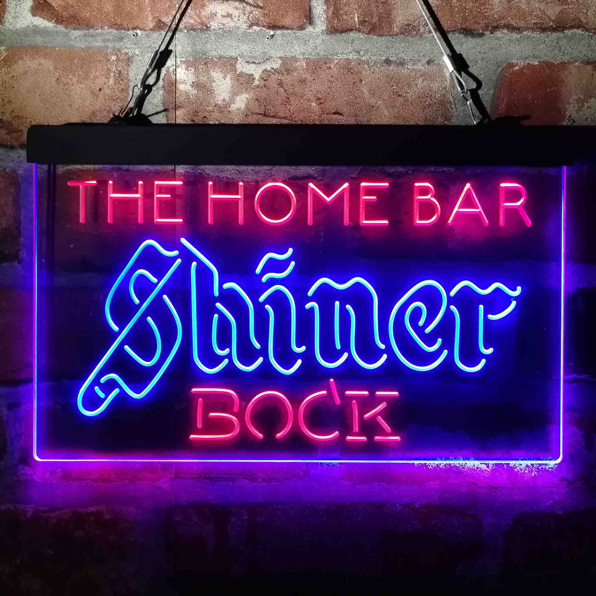 Custom Name Shiner Bock Home Bar Neon LED Sign