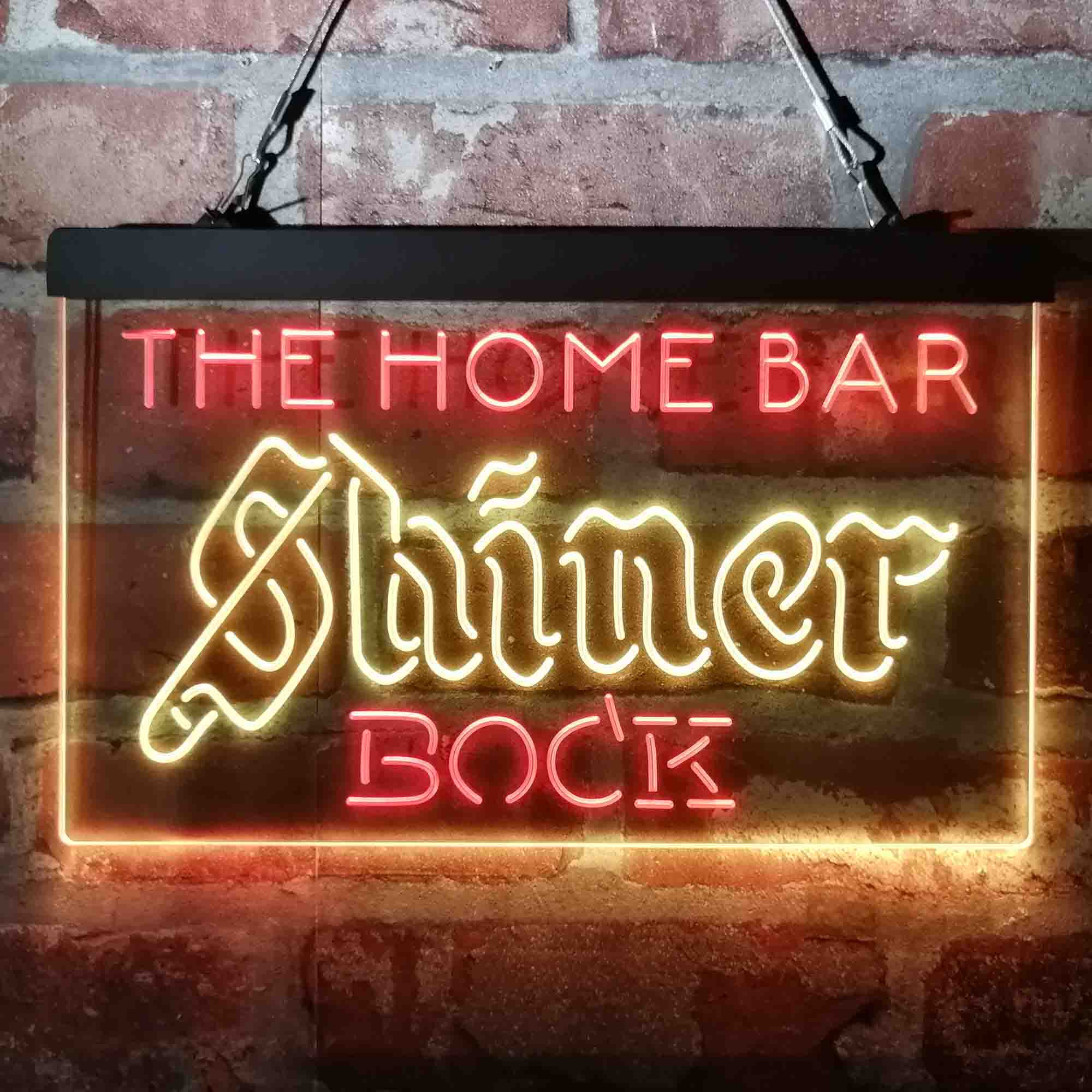 Custom Name Shiner Bock Home Bar Neon LED Sign