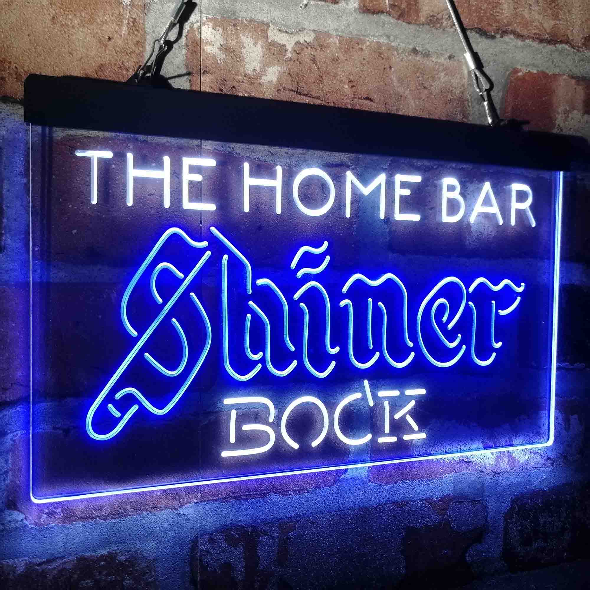 Custom Name Shiner Bock Home Bar Neon LED Sign