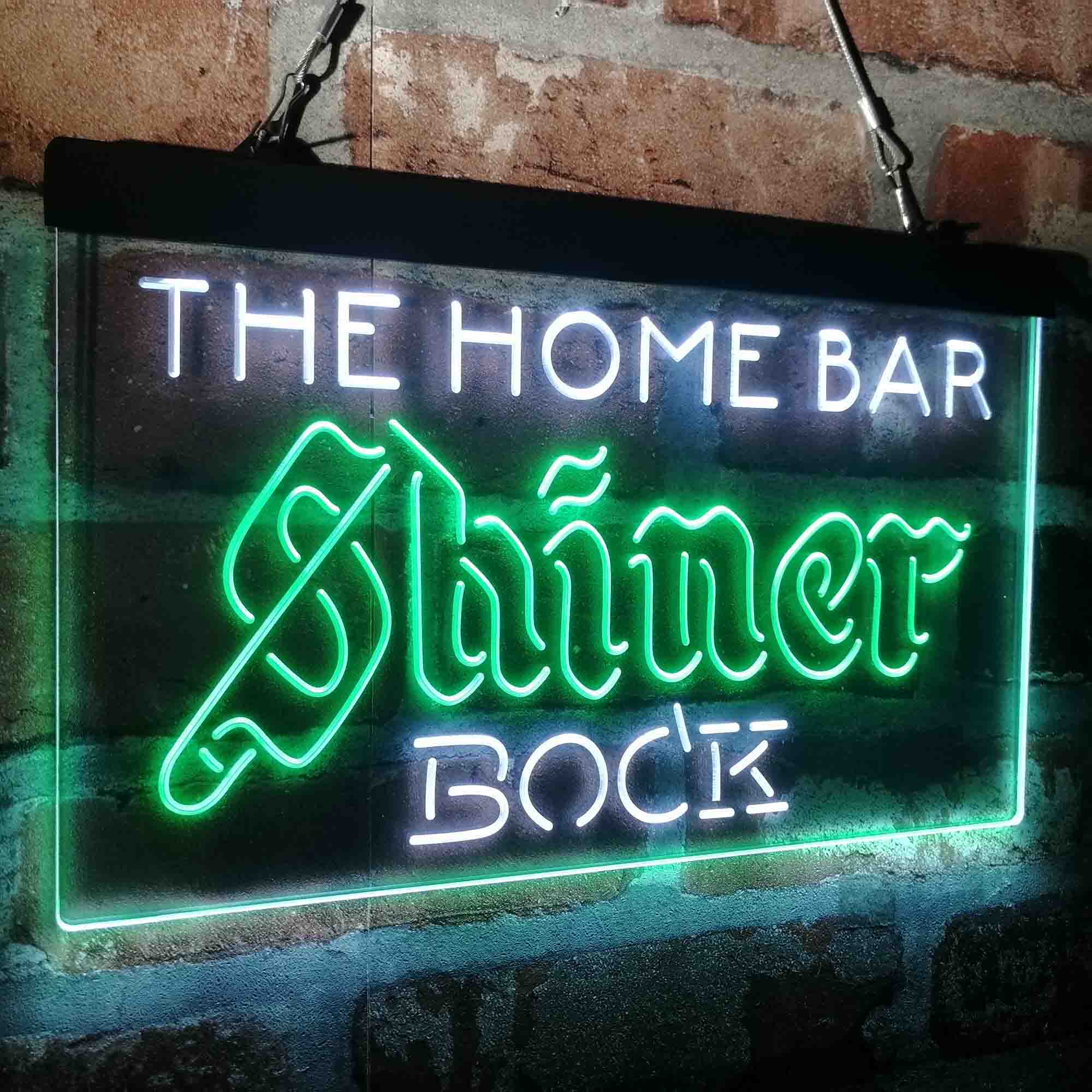 Custom Name Shiner Bock Home Bar Neon LED Sign