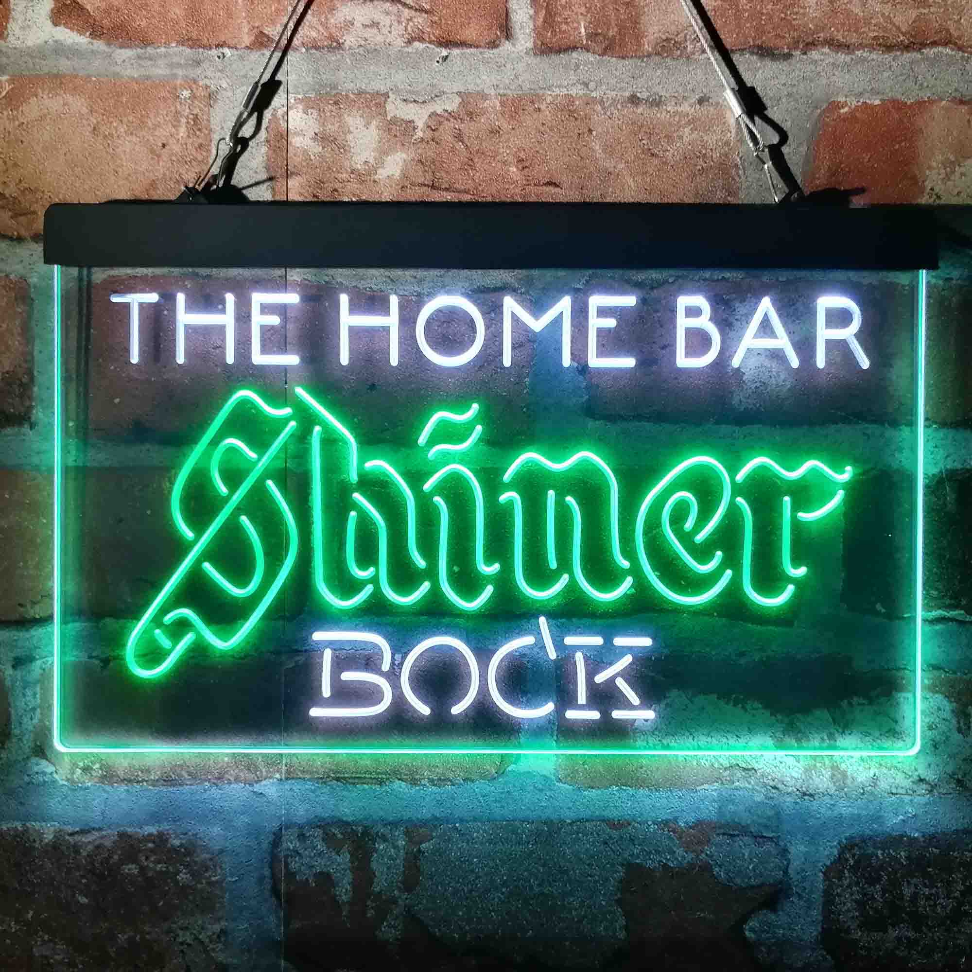 Custom Name Shiner Bock Home Bar Neon LED Sign