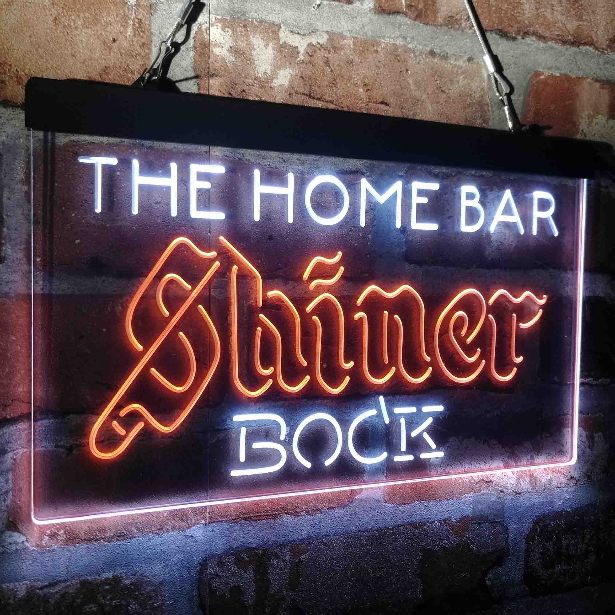 Custom Name Shiner Bock Home Bar Neon LED Sign