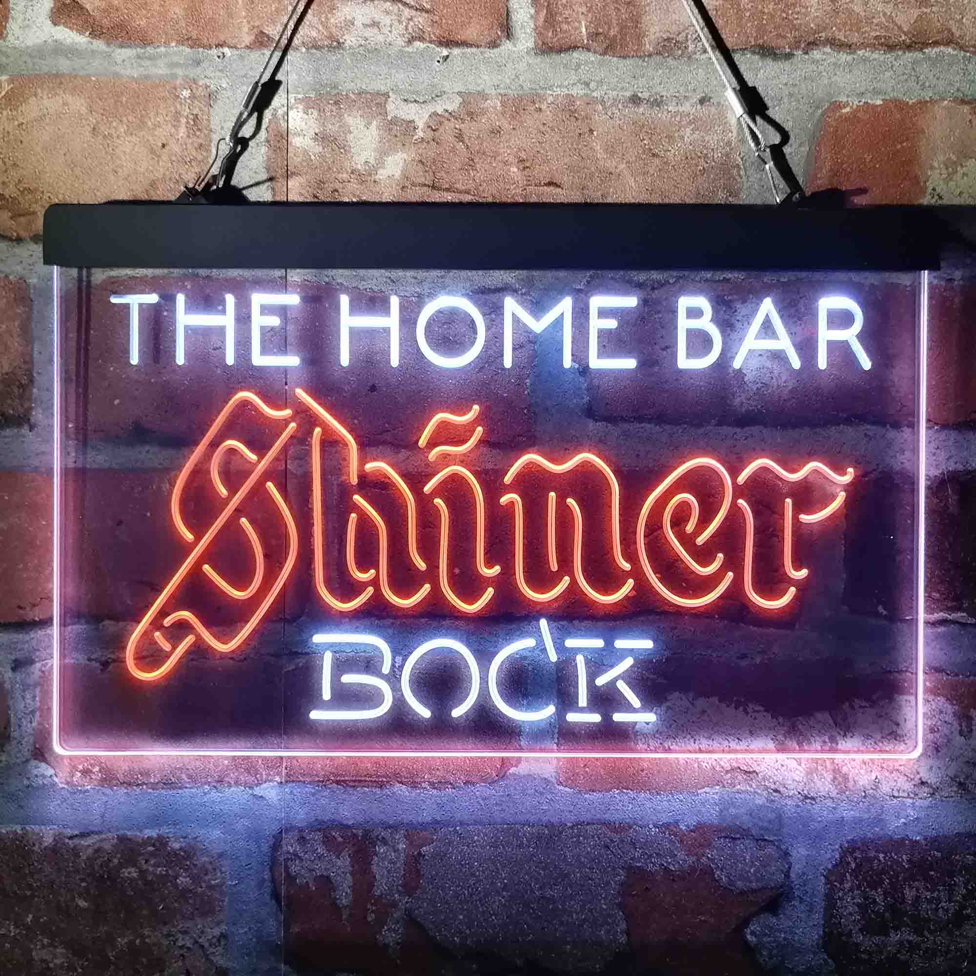 Custom Name Shiner Bock Home Bar Neon LED Sign