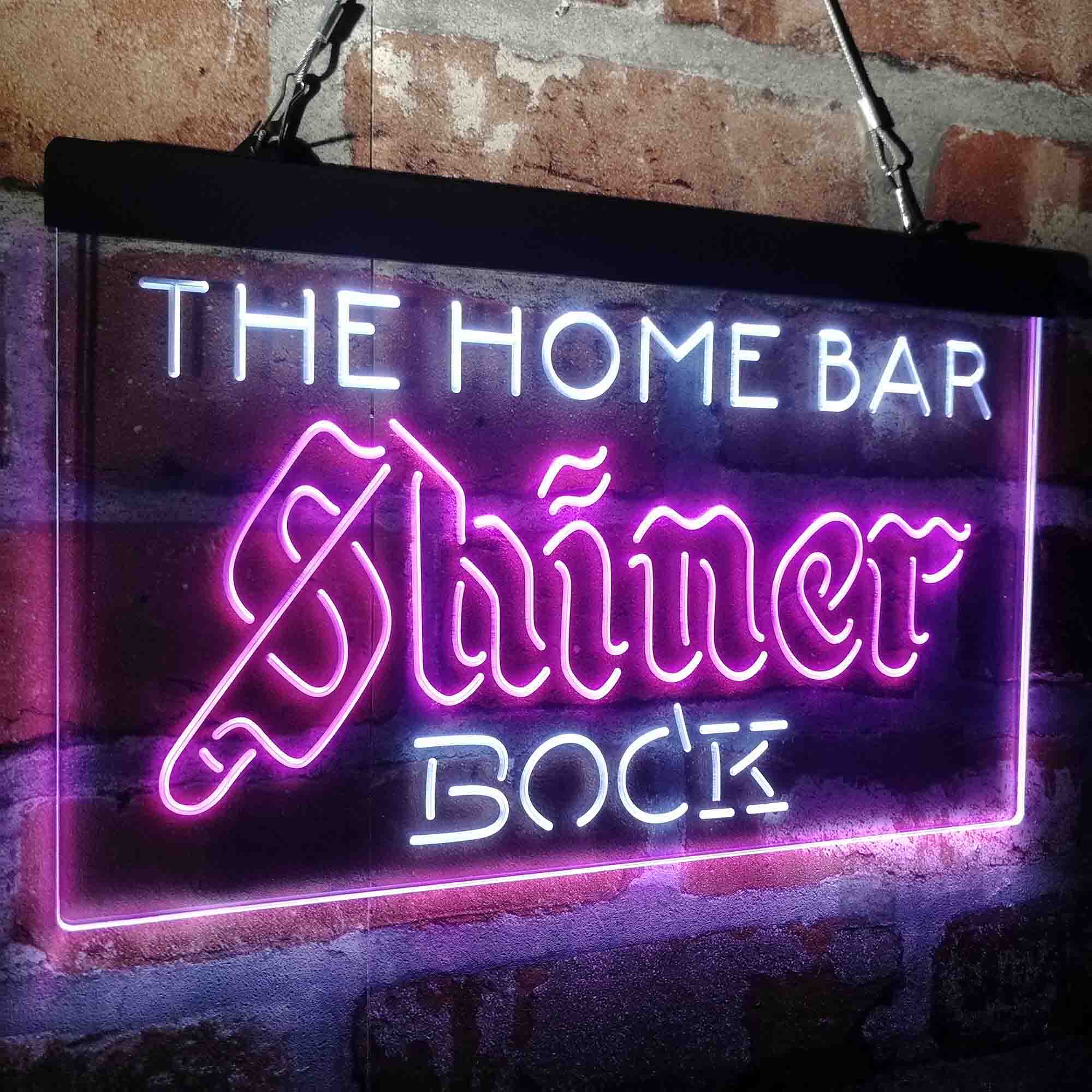 Custom Name Shiner Bock Home Bar Neon LED Sign