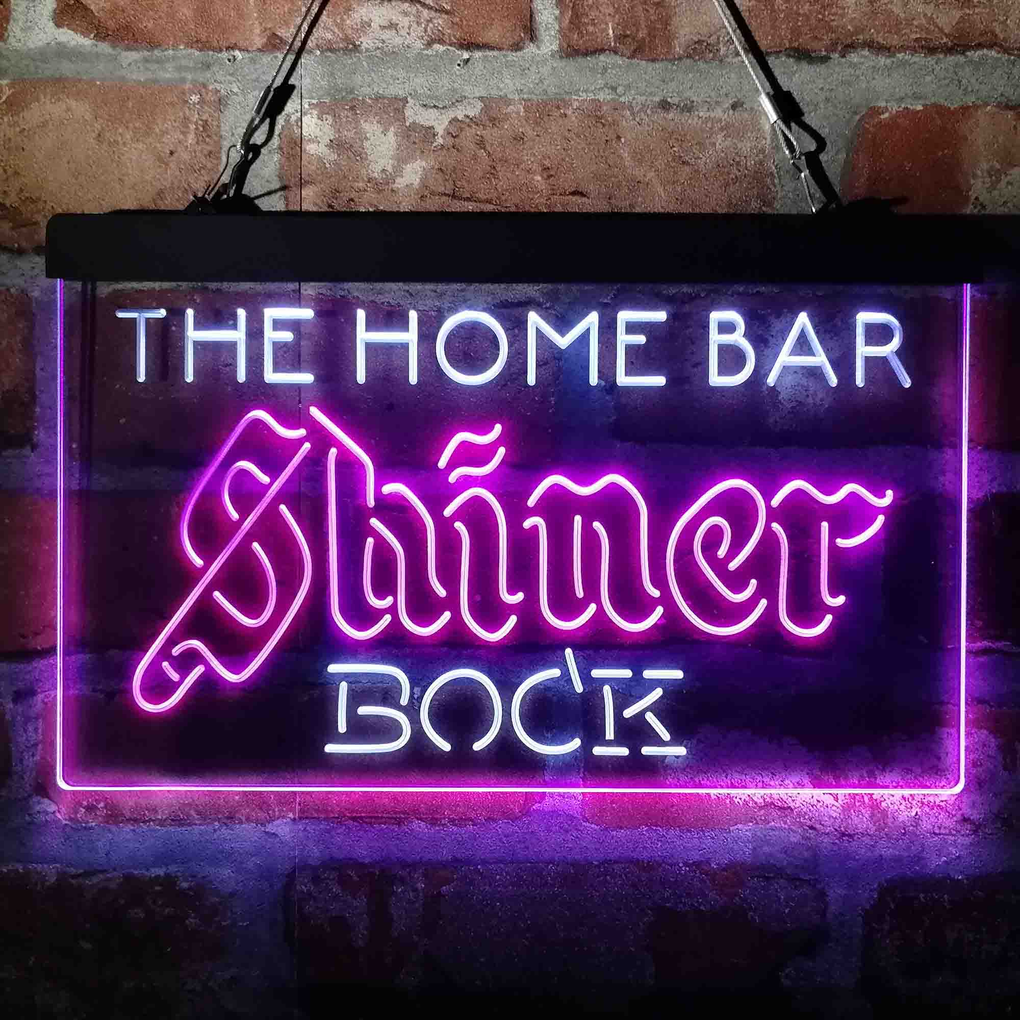 Custom Name Shiner Bock Home Bar Neon LED Sign