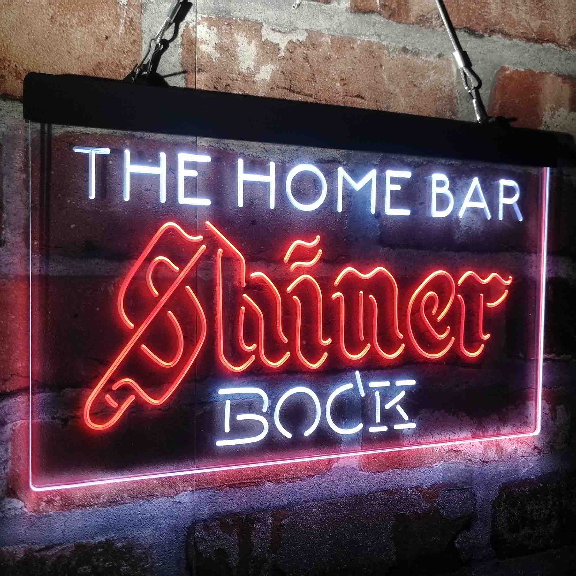 Custom Name Shiner Bock Home Bar Neon LED Sign