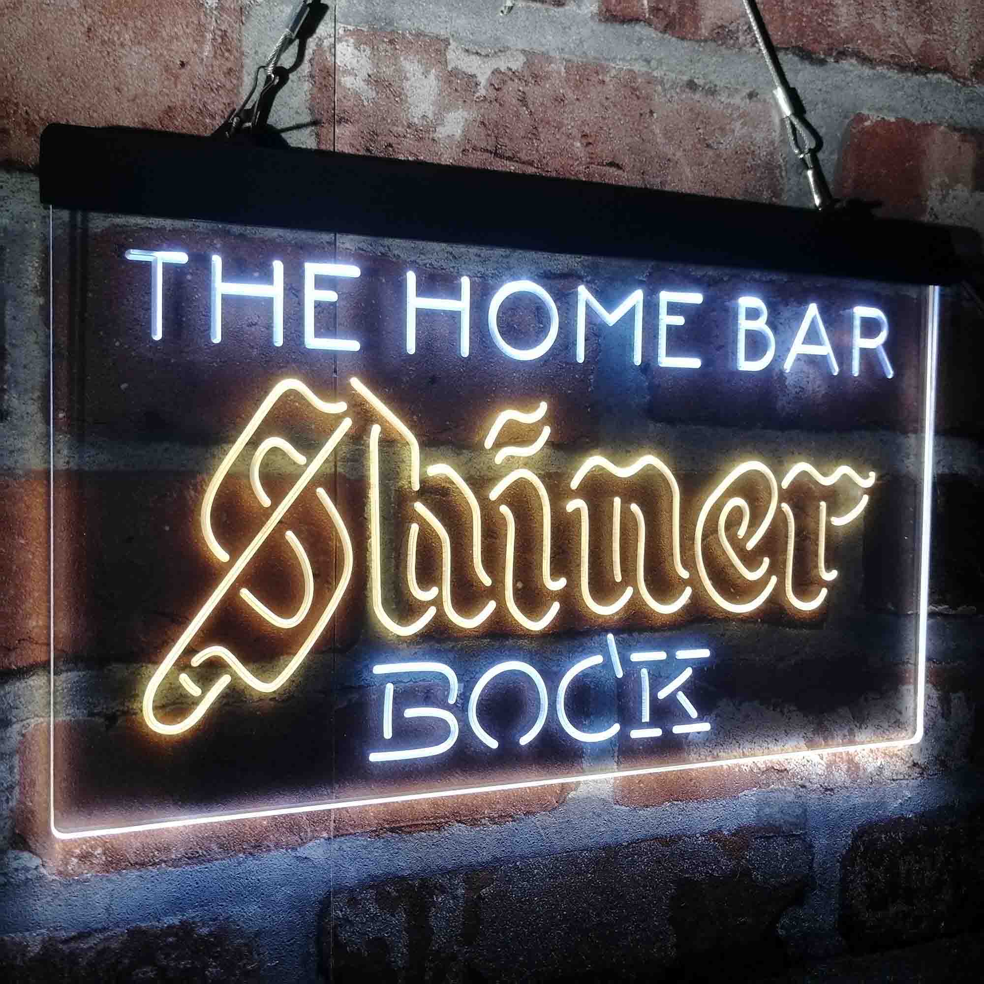 Custom Name Shiner Bock Home Bar Neon LED Sign