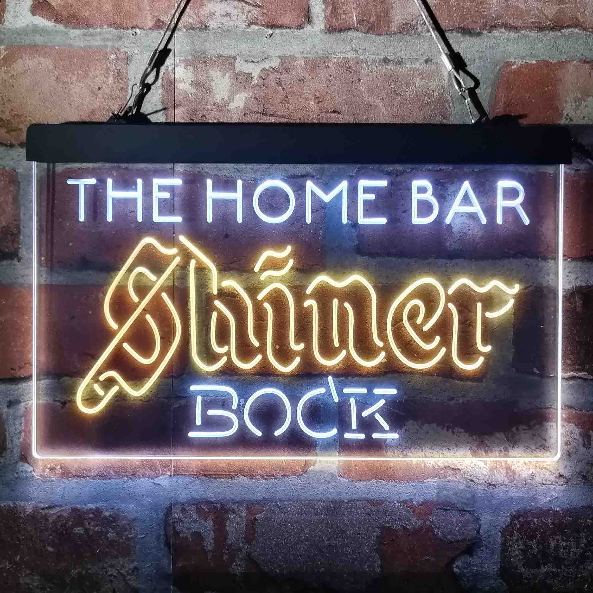 Custom Name Shiner Bock Home Bar Neon LED Sign