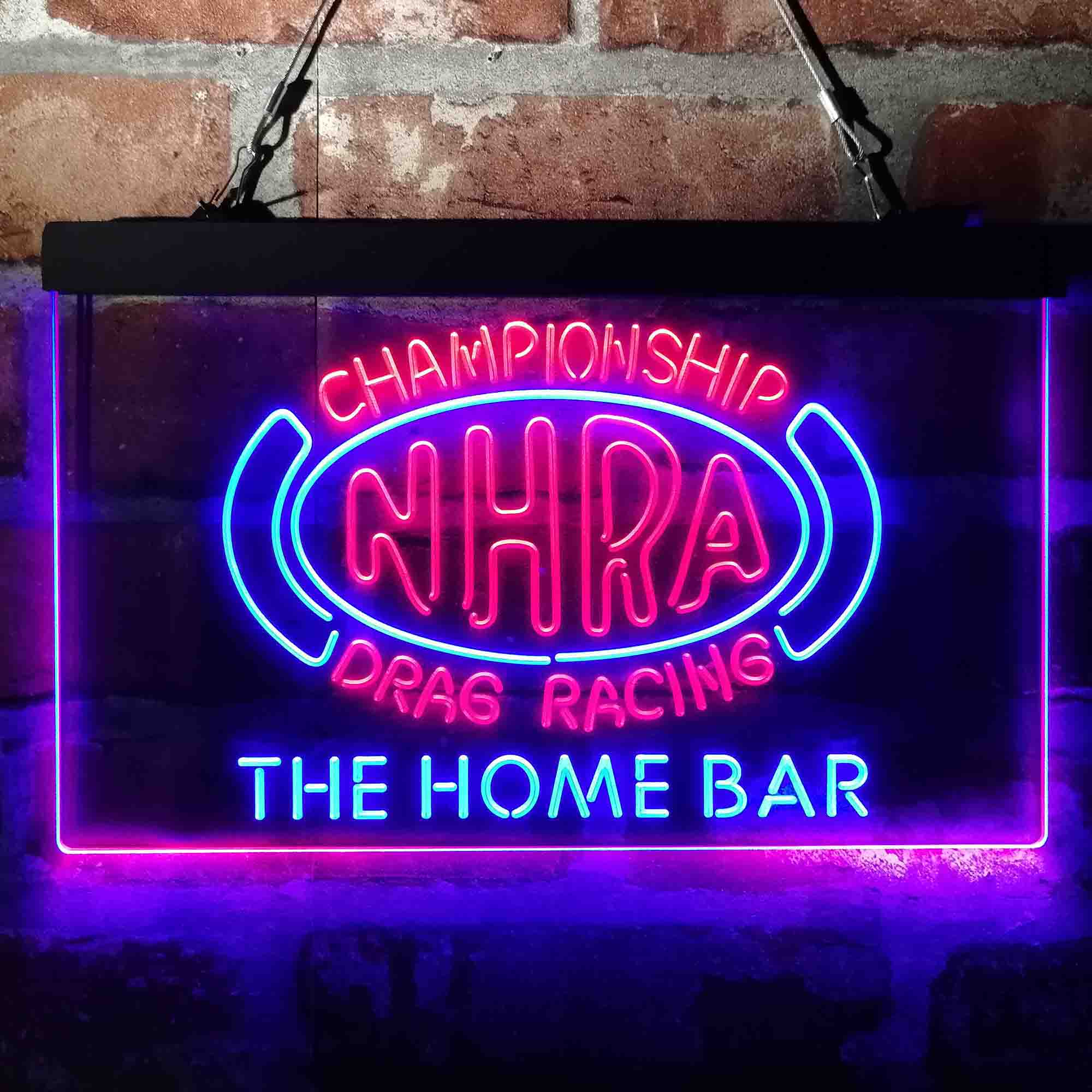 Custom Name NHRA Drags Racing Home Bar Neon LED Sign