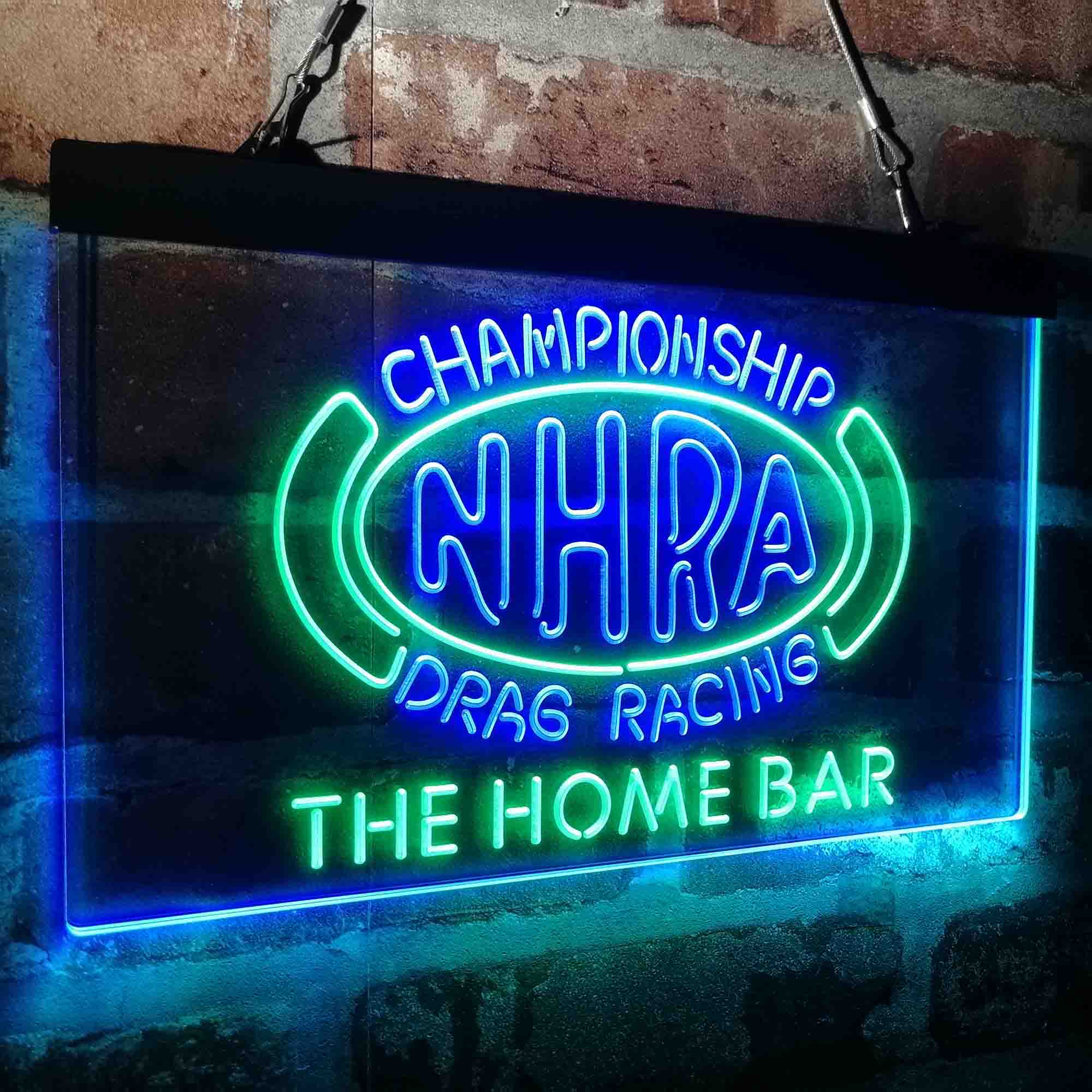 Custom Name NHRA Drags Racing Home Bar Neon LED Sign