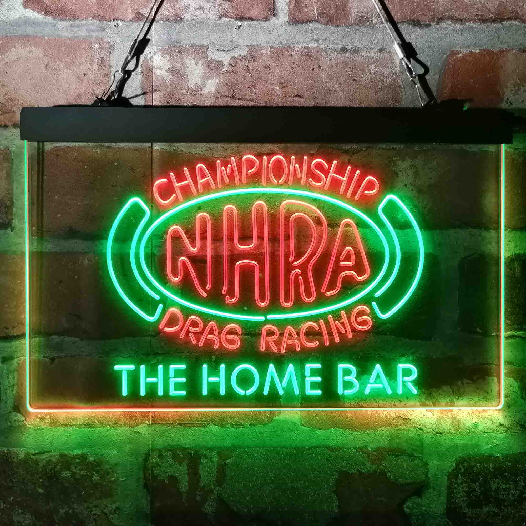 Custom Name NHRA Drags Racing Home Bar Neon LED Sign