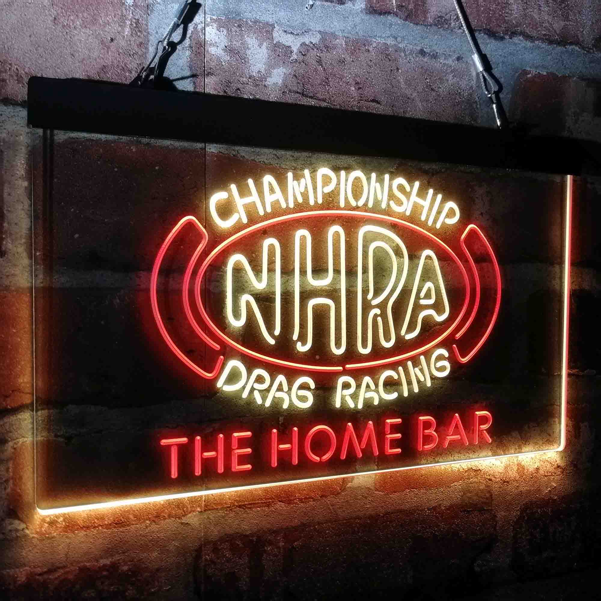 Custom Name NHRA Drags Racing Home Bar Neon LED Sign