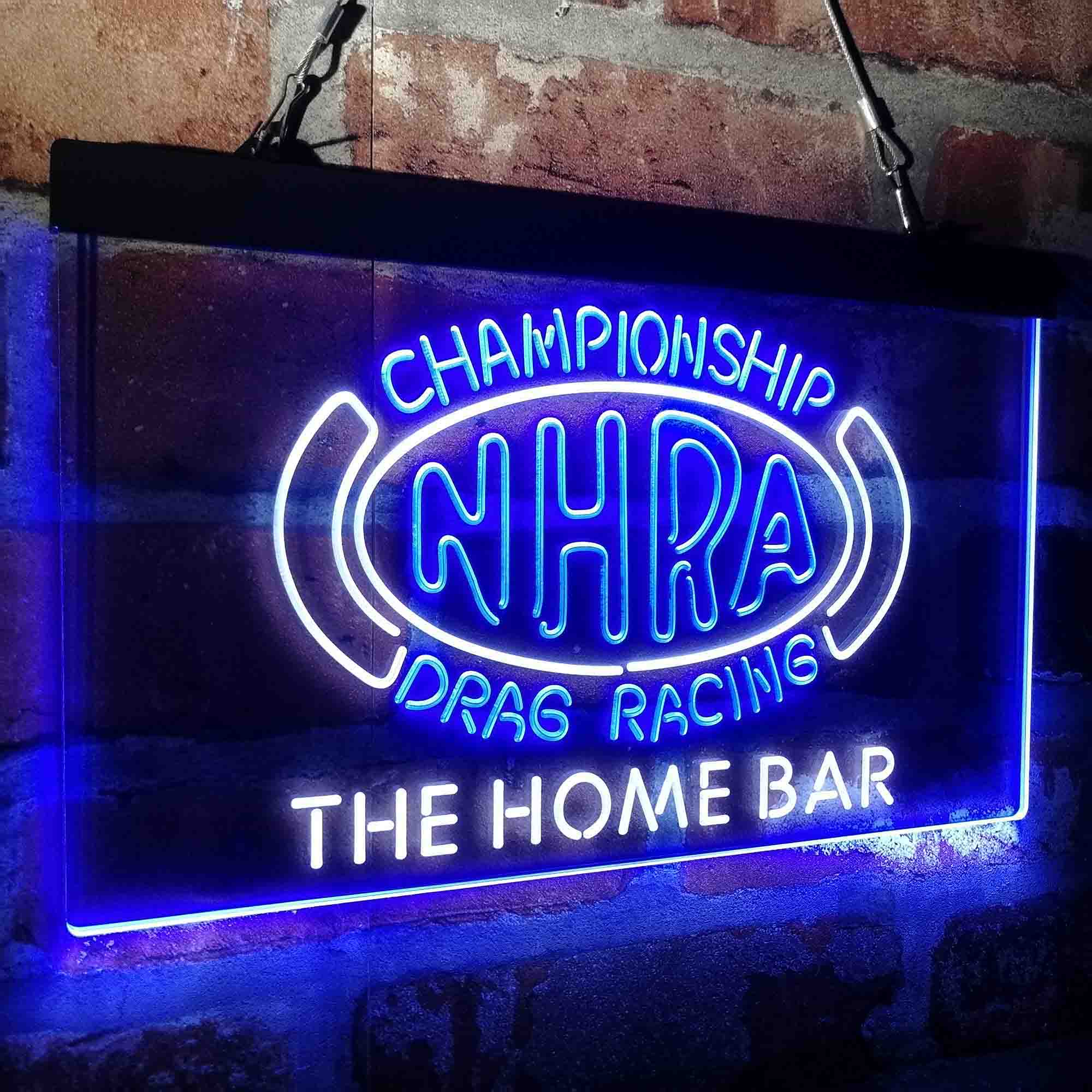 Custom Name NHRA Drags Racing Home Bar Neon LED Sign