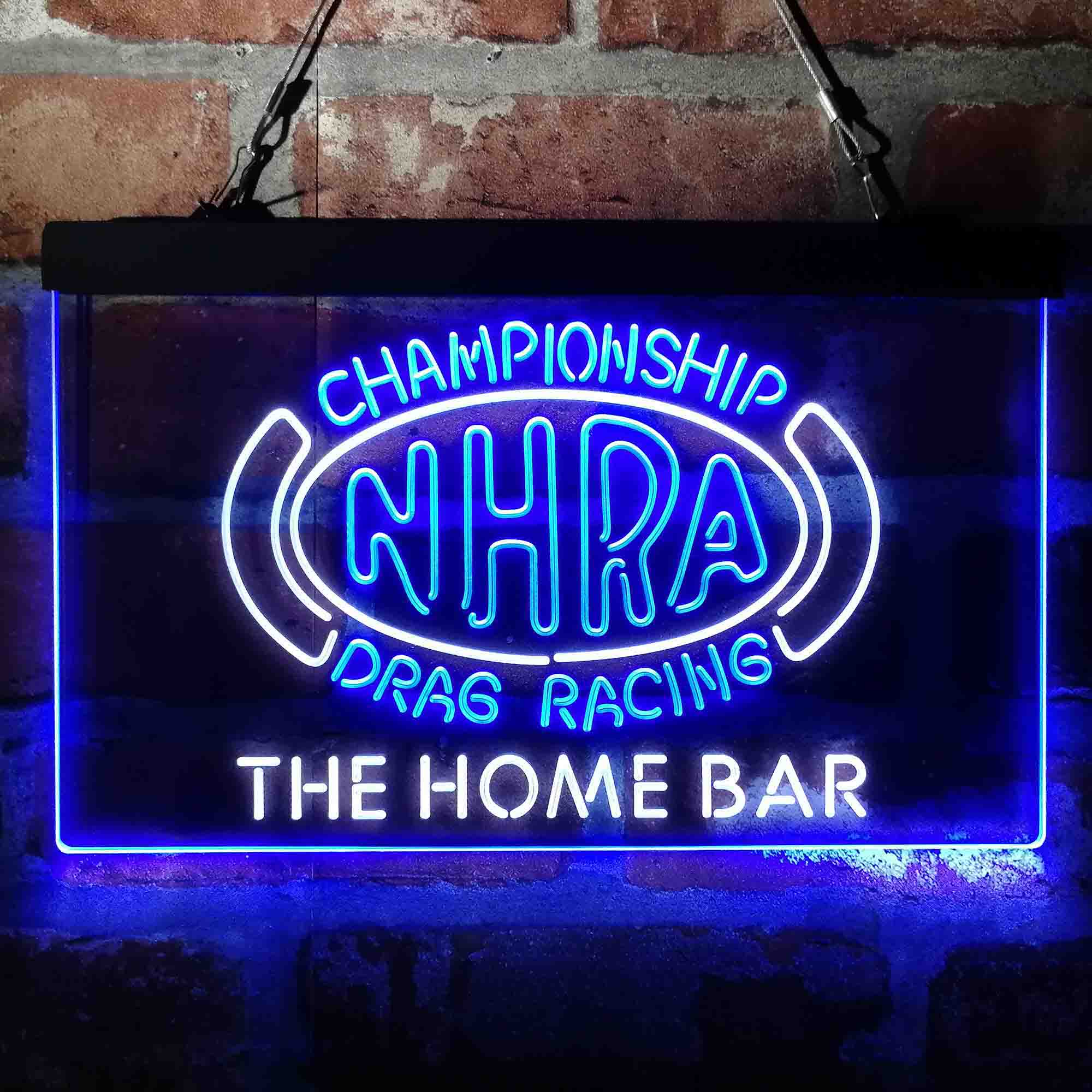 Custom Name NHRA Drags Racing Home Bar Neon LED Sign