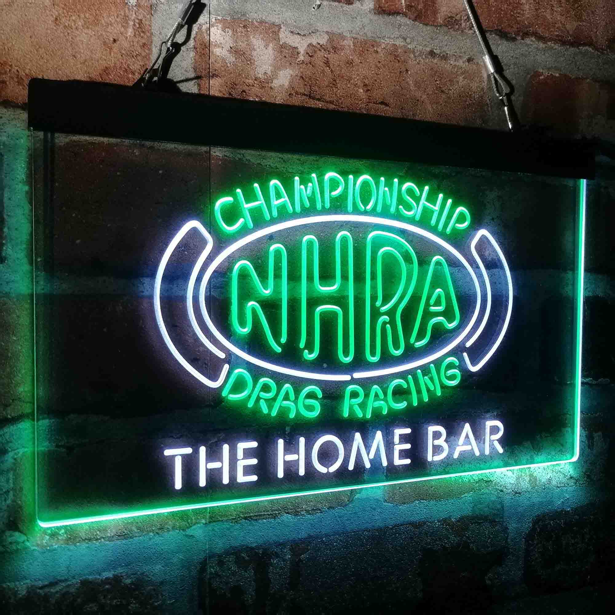 Custom Name NHRA Drags Racing Home Bar Neon LED Sign