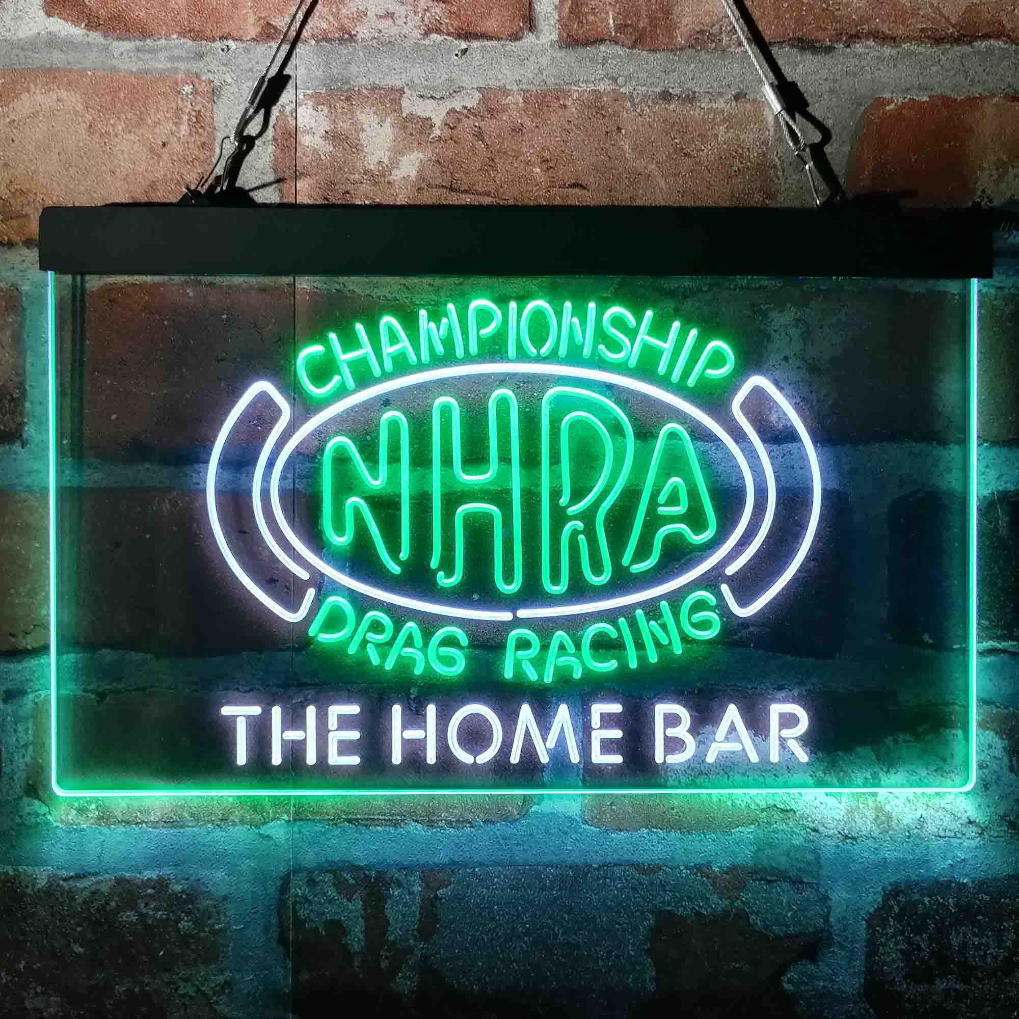 Custom Name NHRA Drags Racing Home Bar Neon LED Sign