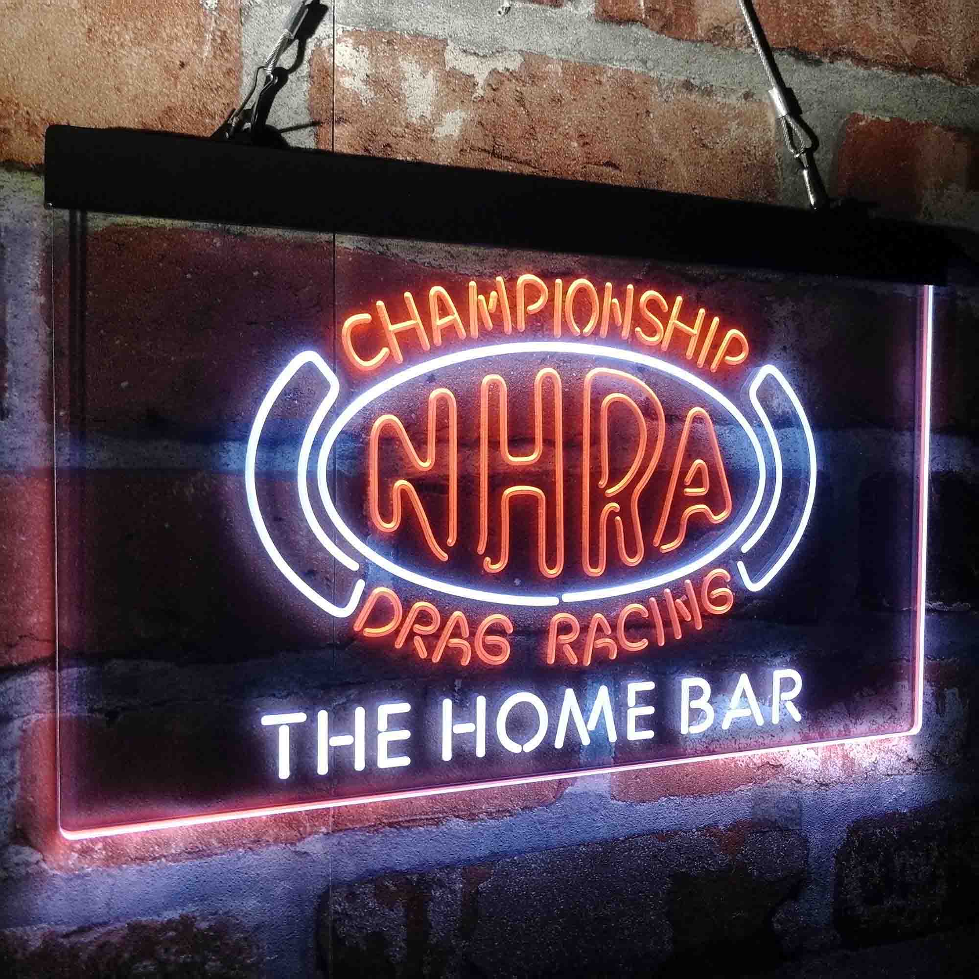 Custom Name NHRA Drags Racing Home Bar Neon LED Sign