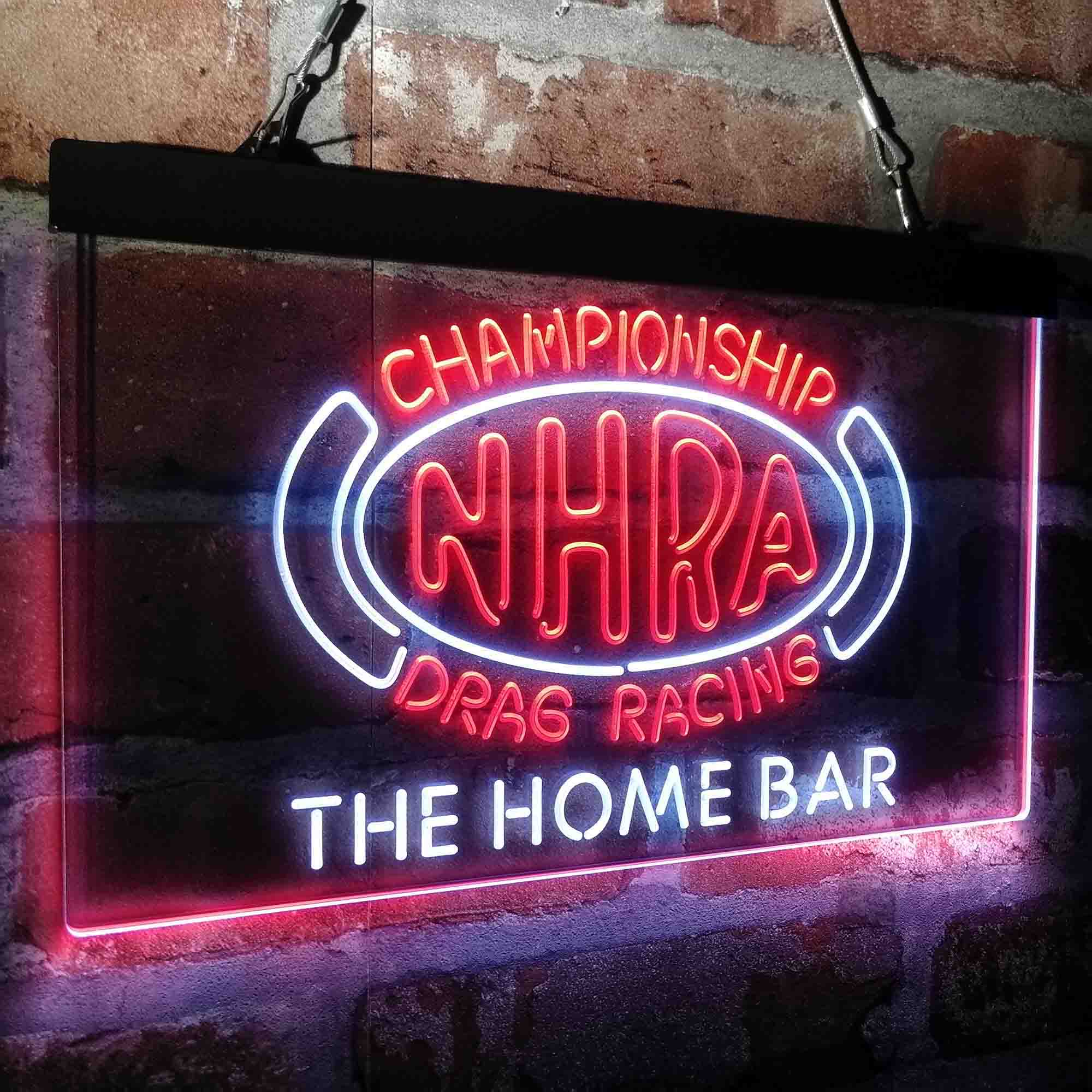 Custom Name NHRA Drags Racing Home Bar Neon LED Sign