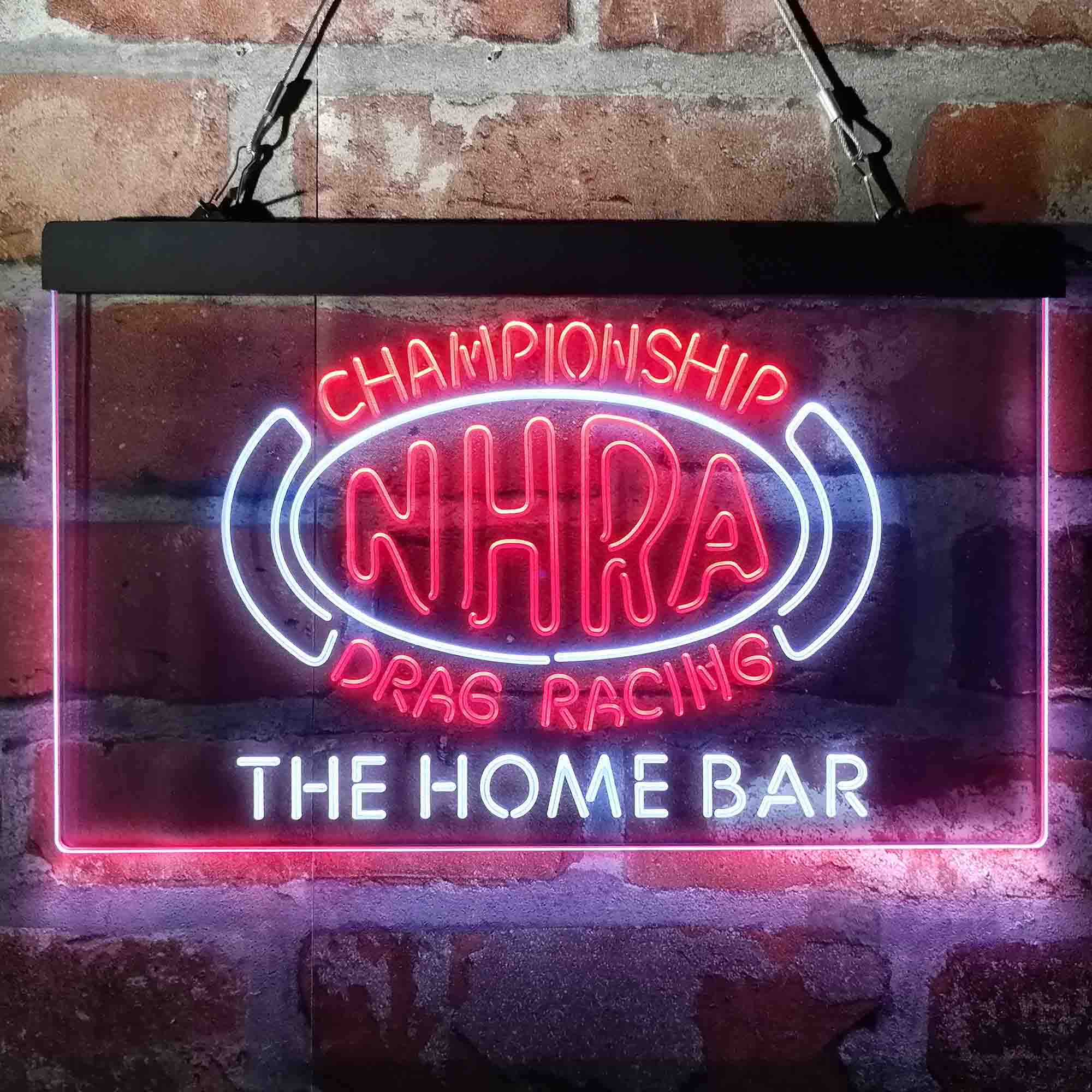 Custom Name NHRA Drags Racing Home Bar Neon LED Sign