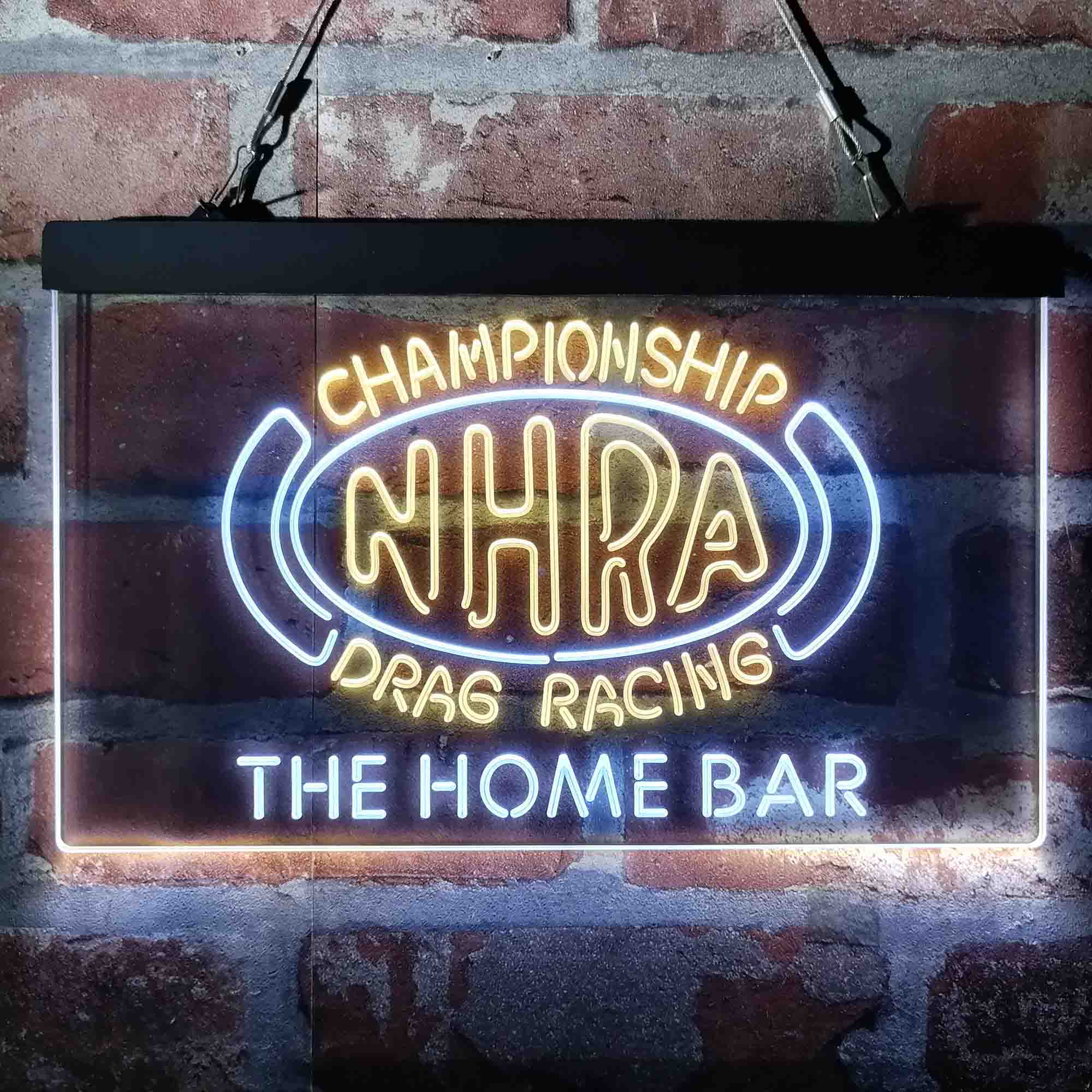 Custom Name NHRA Drags Racing Home Bar Neon LED Sign