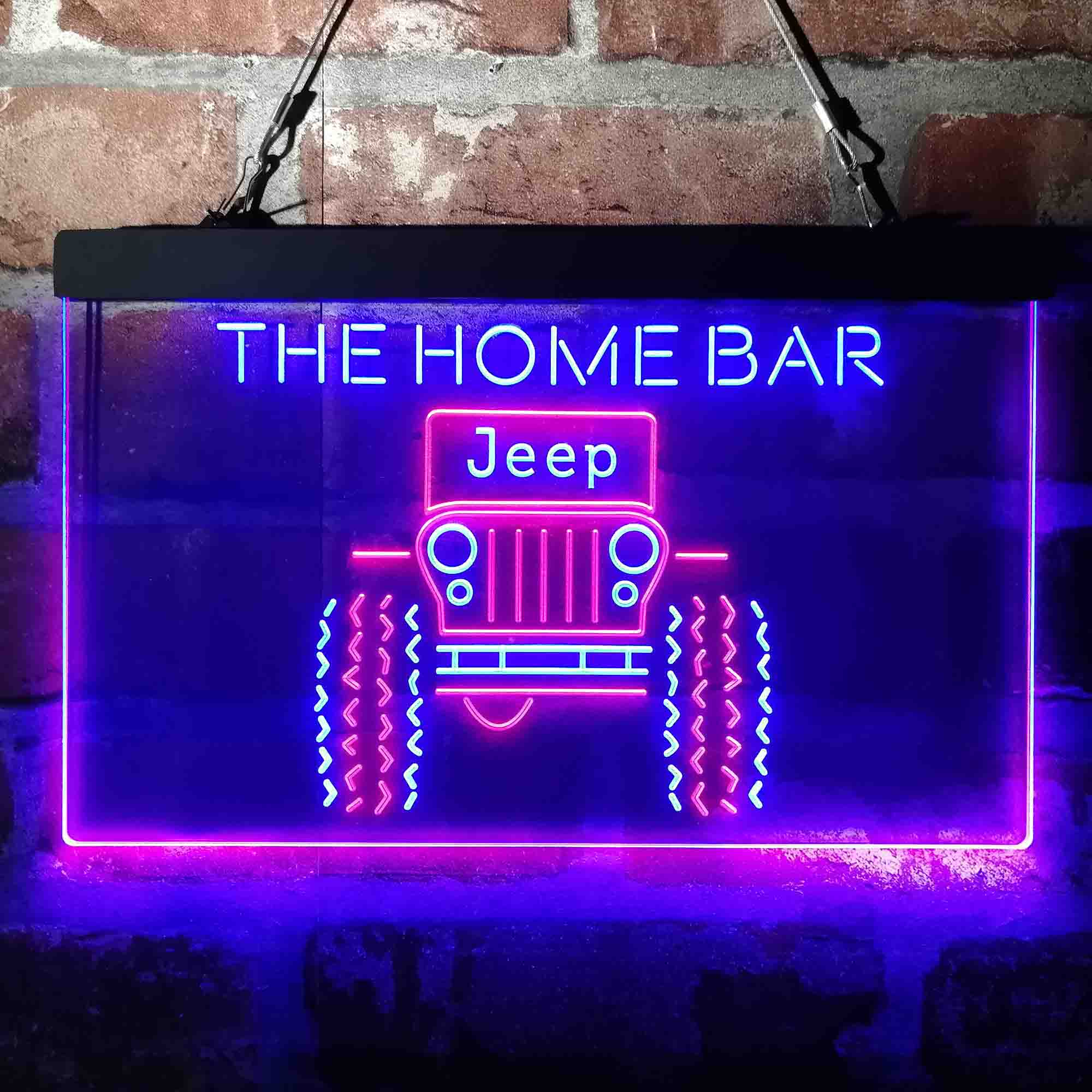 Custom Name Only in a Jeep Home Bar Neon LED Sign