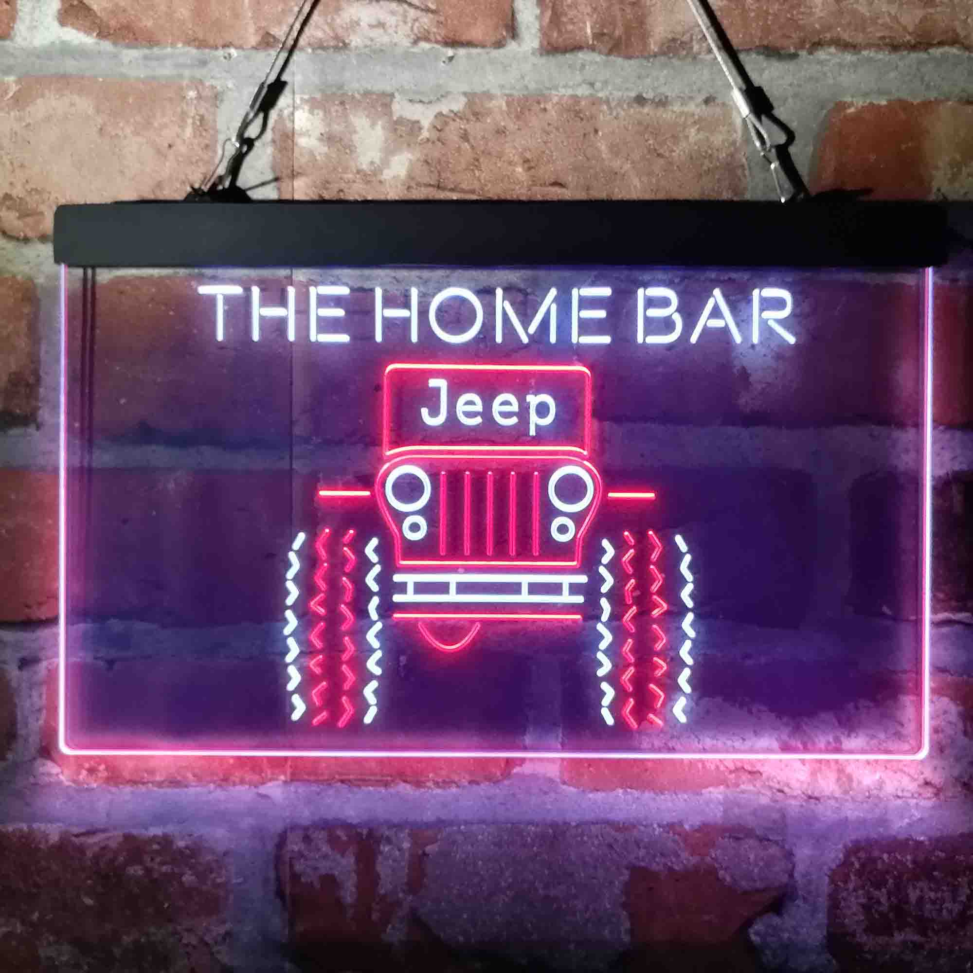 Custom Name Only in a Jeep Home Bar Neon LED Sign