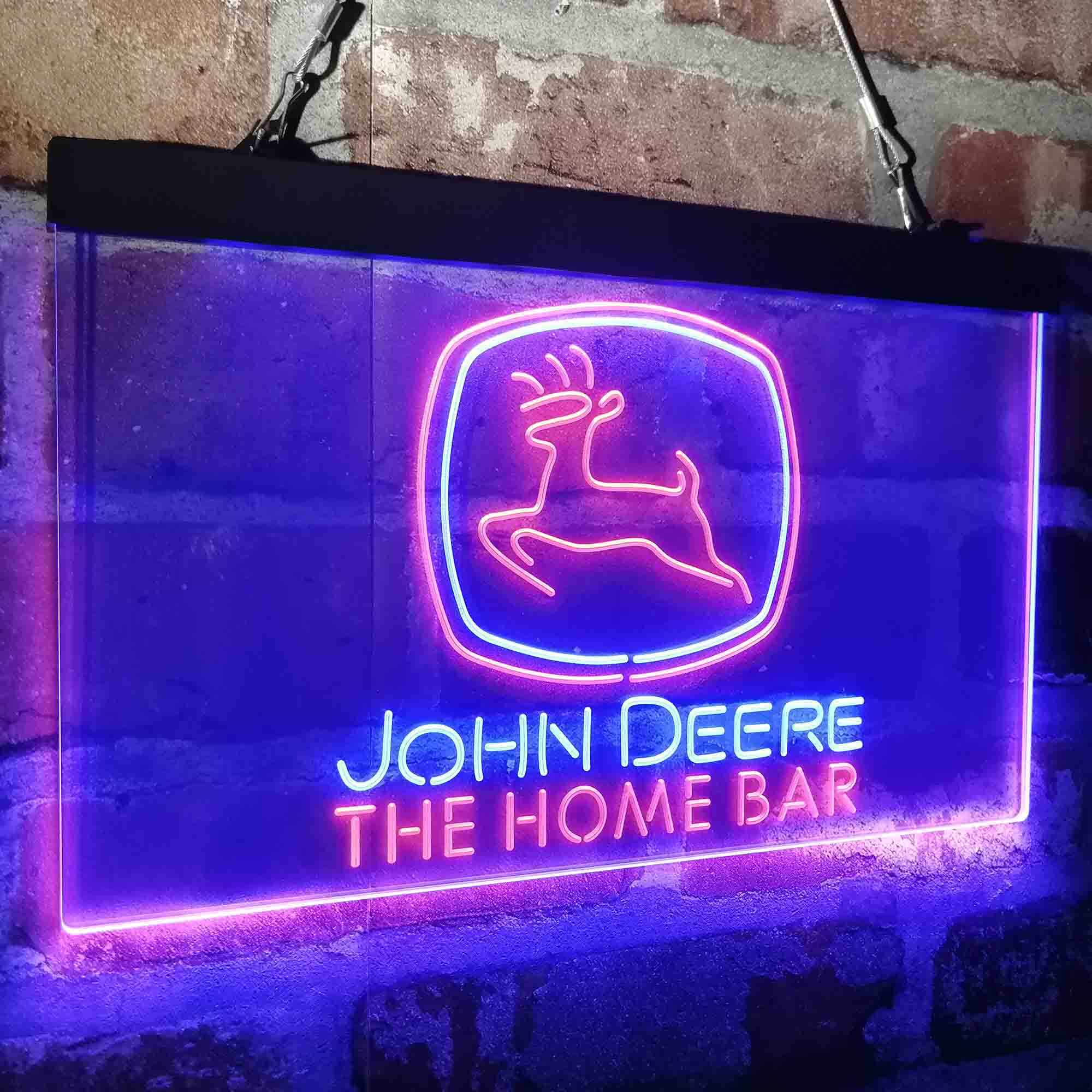 Custom Name John Deere Garage Home Bar Neon LED Sign