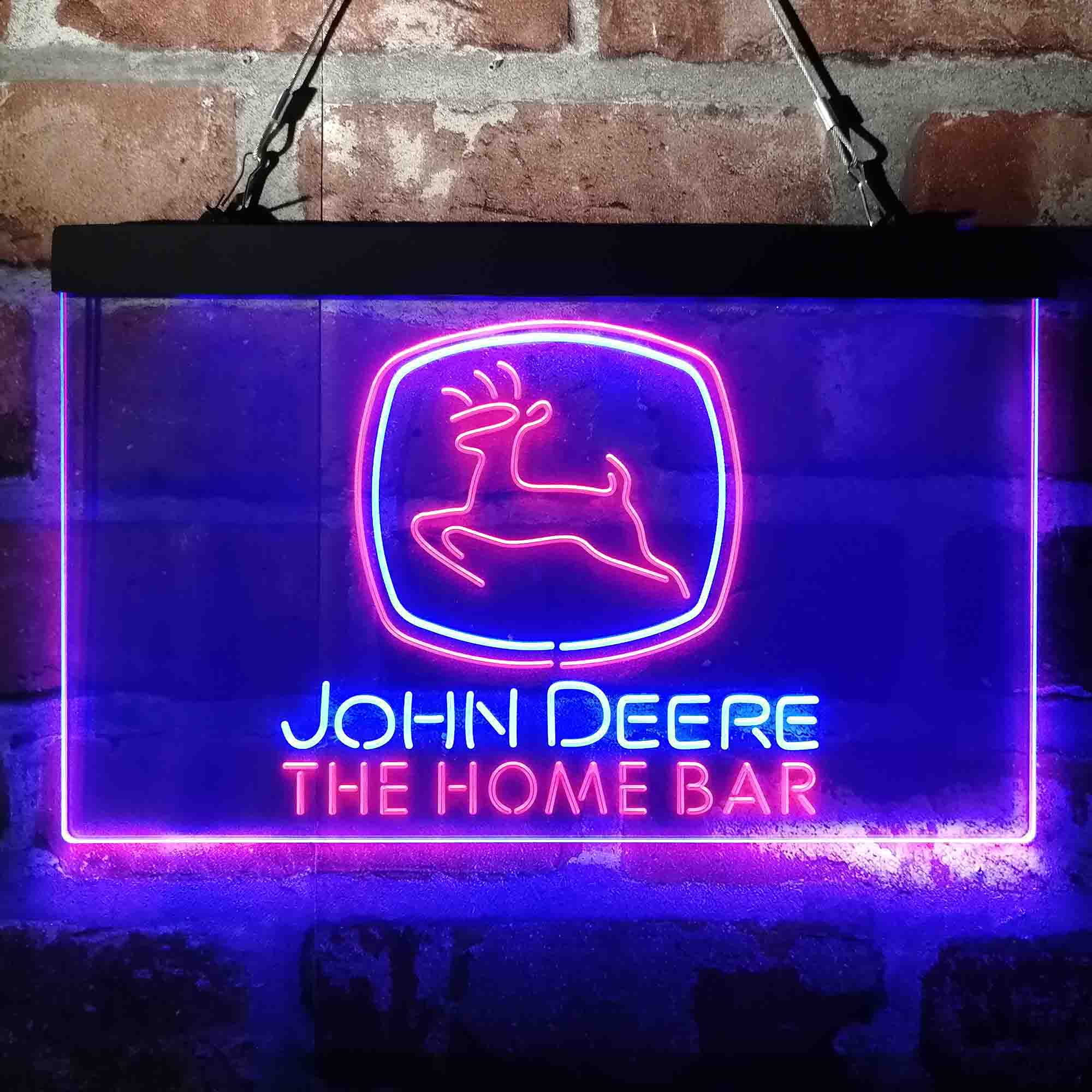 Custom Name John Deere Garage Home Bar Neon LED Sign