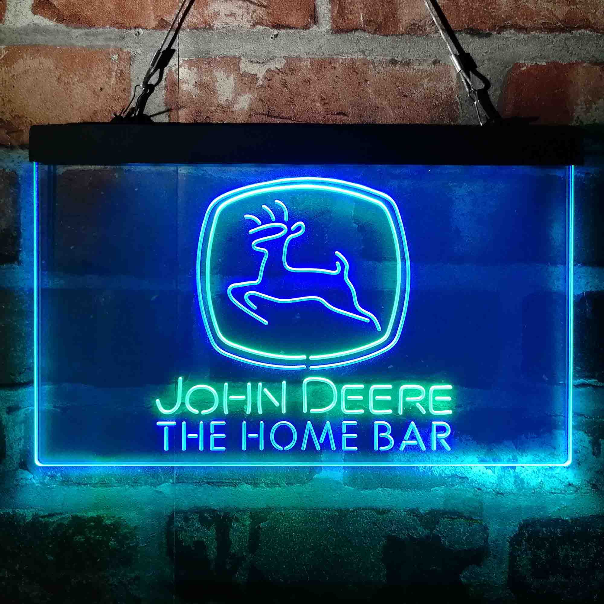 Custom Name John Deere Garage Home Bar Neon LED Sign