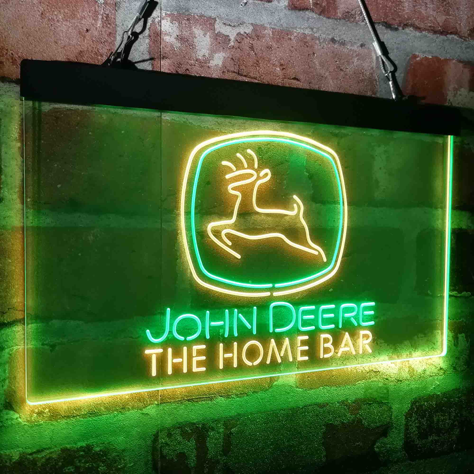 Custom Name John Deere Garage Home Bar Neon LED Sign