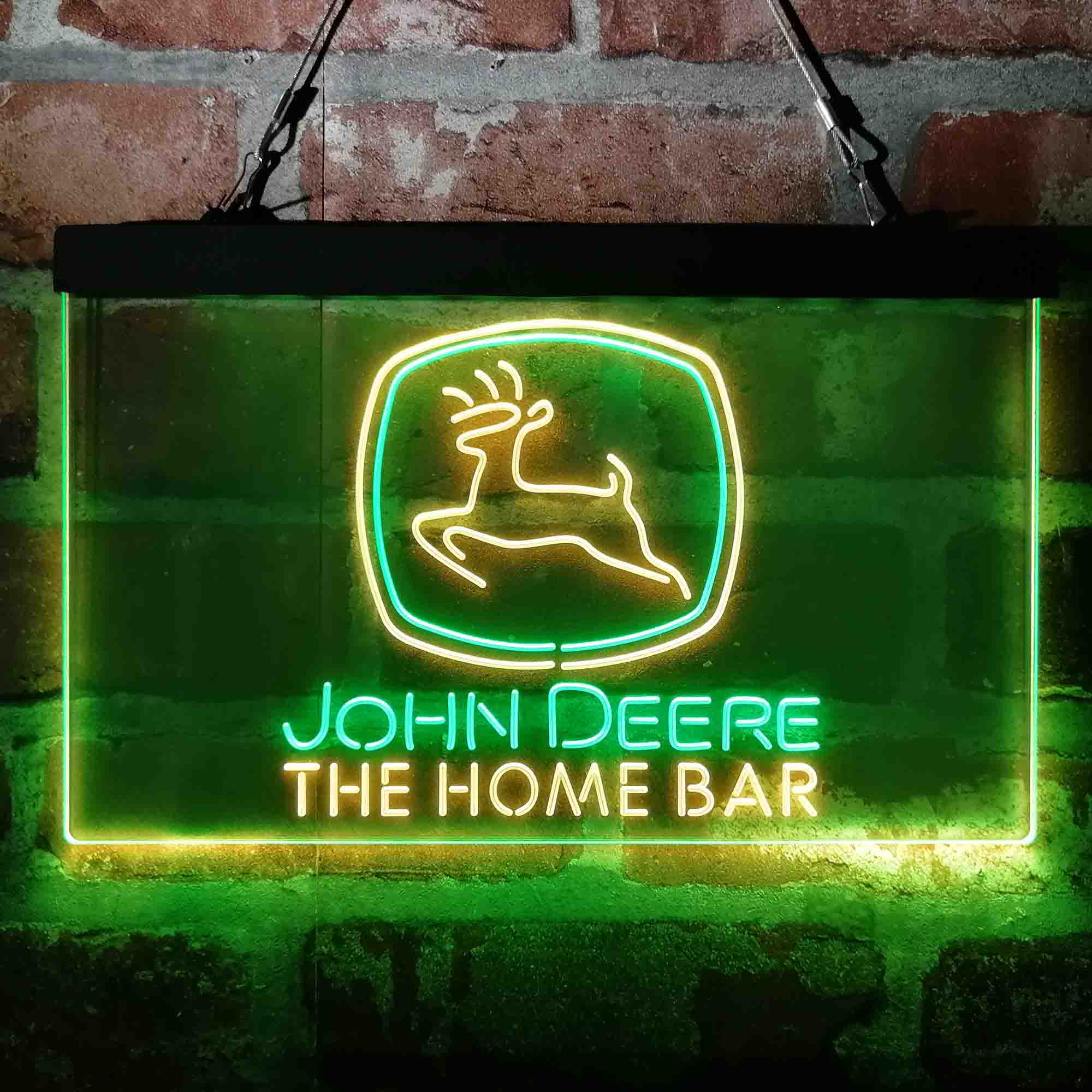 Custom Name John Deere Garage Home Bar Neon LED Sign