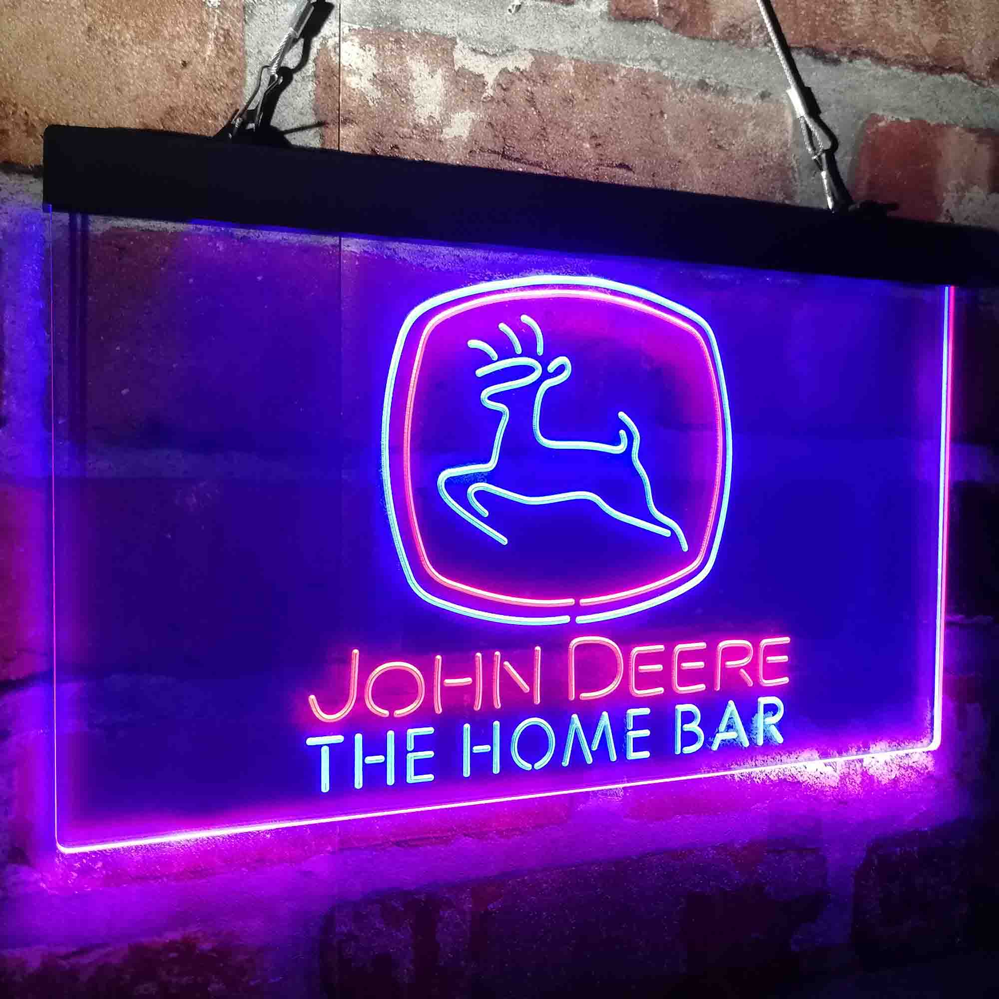 Custom Name John Deere Garage Home Bar Neon LED Sign