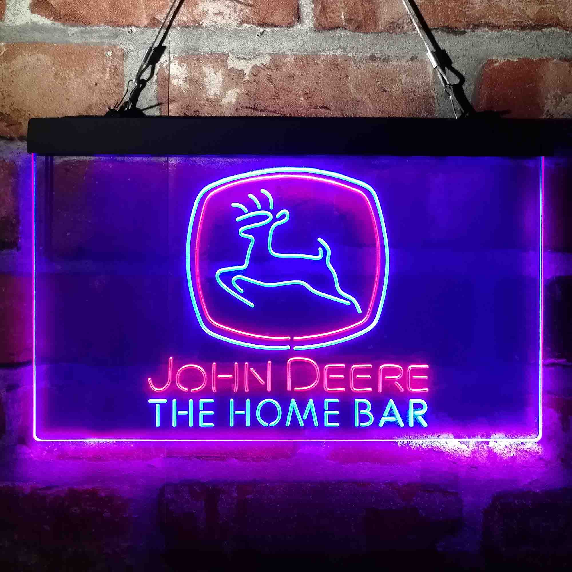 Custom Name John Deere Garage Home Bar Neon LED Sign