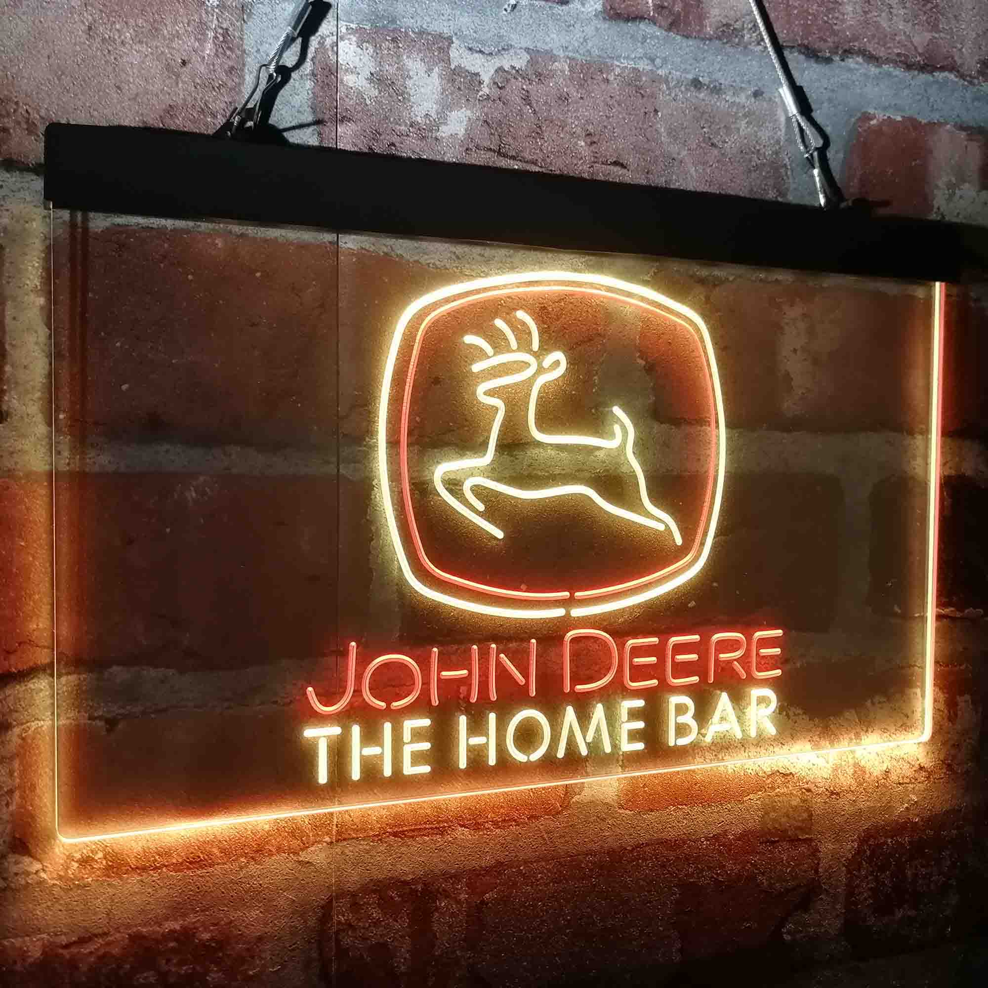 Custom Name John Deere Garage Home Bar Neon LED Sign