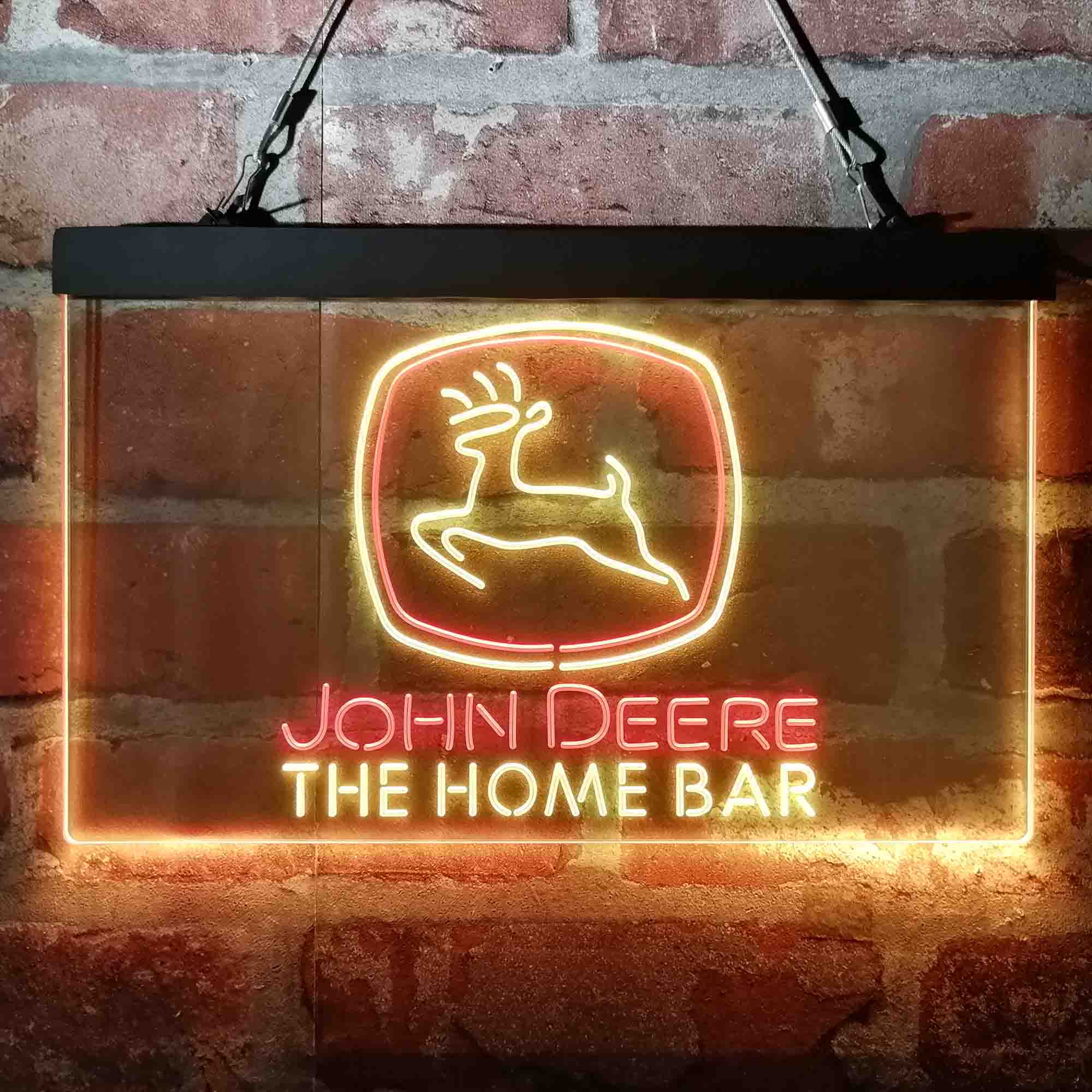 Custom Name John Deere Garage Home Bar Neon LED Sign